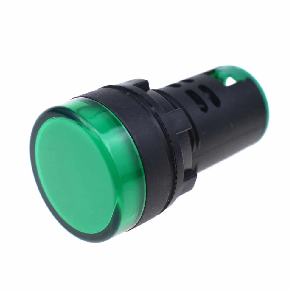 AD16-22D/S LED Indicatore di Alimentazione 22mm Pannello Luce Segnale Verde 48V