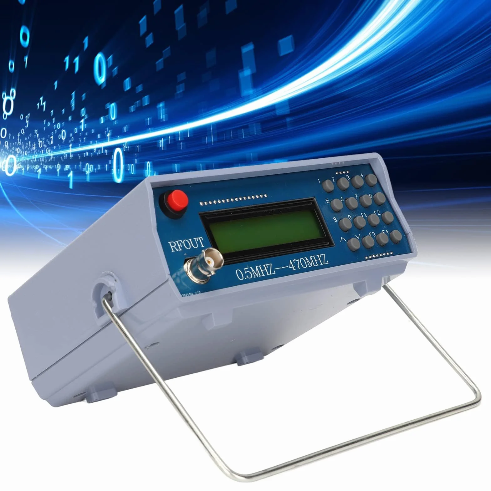 Generatore di Segnale Interfono Radio FM PM AM ABS 0.5M-470MHz Generatore di Segnale Tester Misuratore di Frequenza da -70 a 132dBm