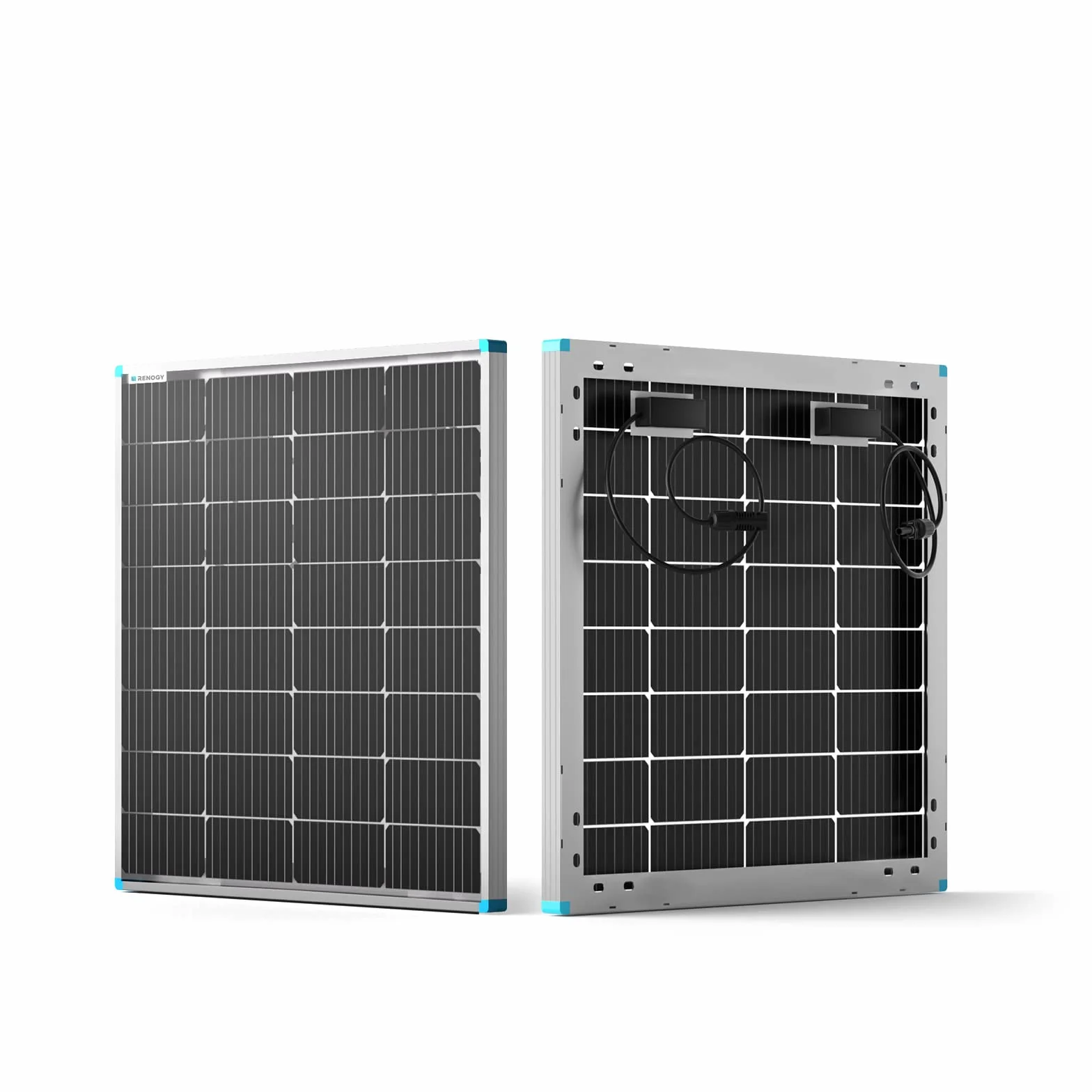 Renogy Pannello solare bifacciale monocristallino, 115 W, 12 V, modulo solare ad alte prestazioni per batterie da 12 V, camper, casa, balcone, barche, tetti agricoli e applicazioni indipendenti dalla
