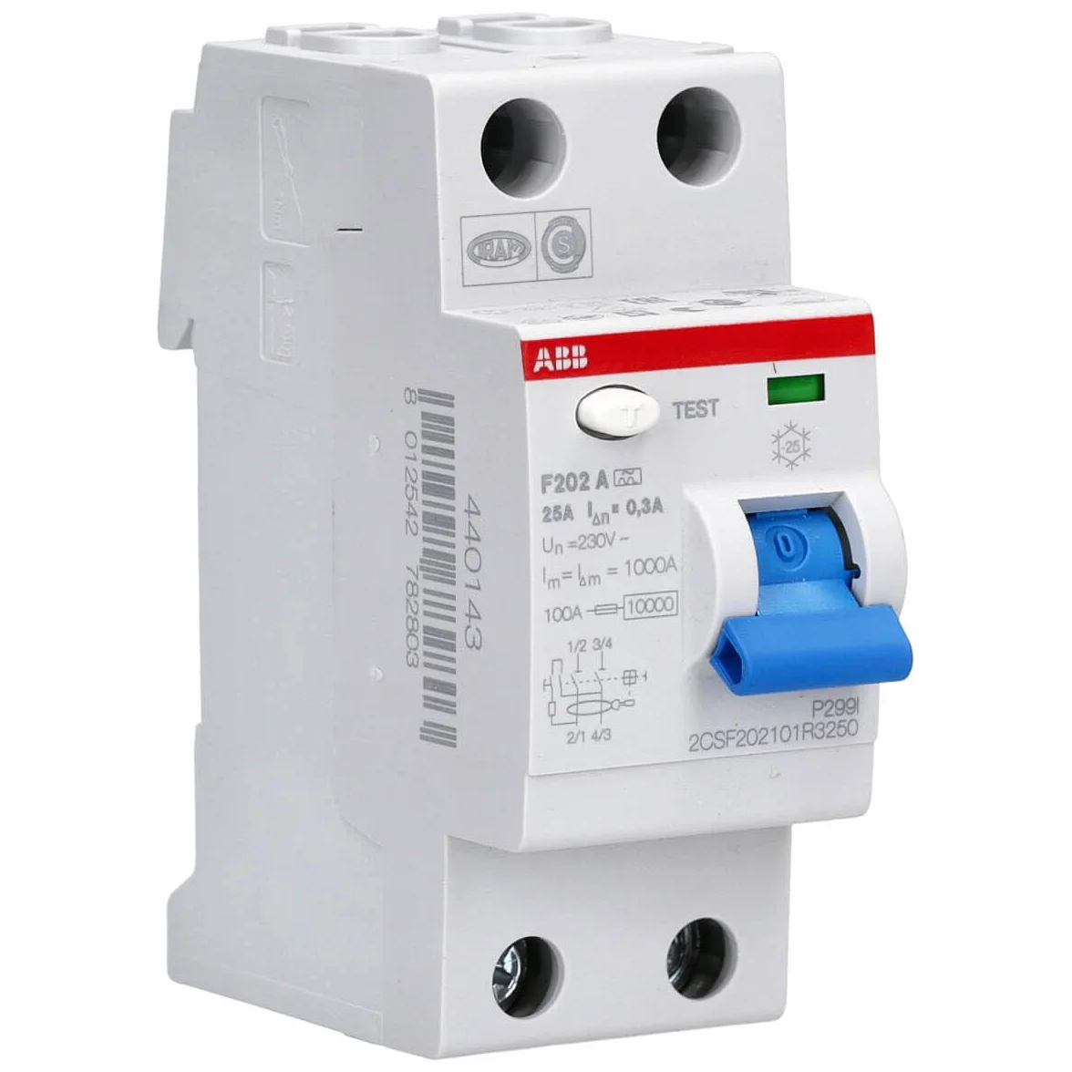 ABB F202 A 25A 300MA INTERR.DIFFERENZ. PURO 2P