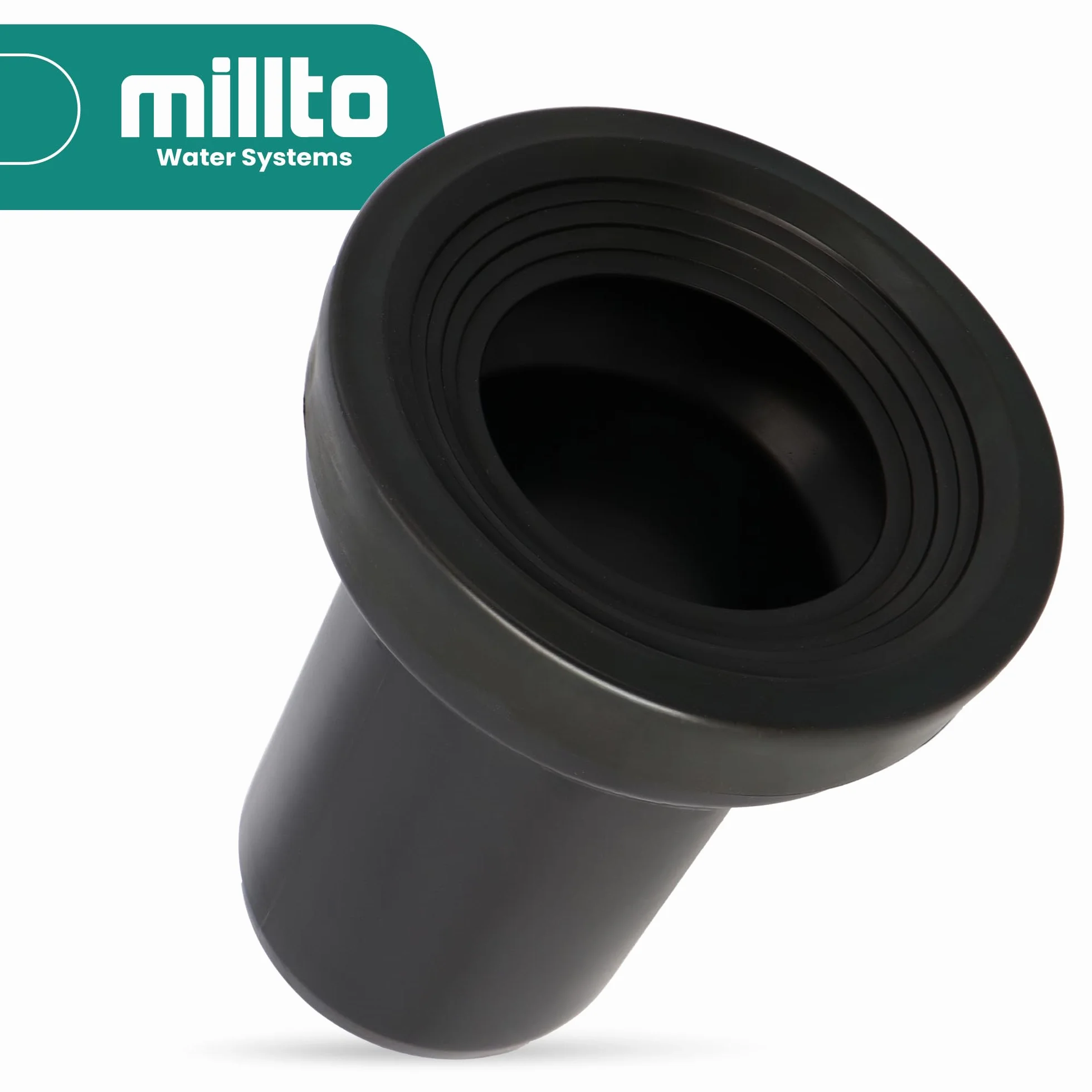 Tubo di scarico 90x150 da parete connettore WC scarico fognario polipropilene incasso