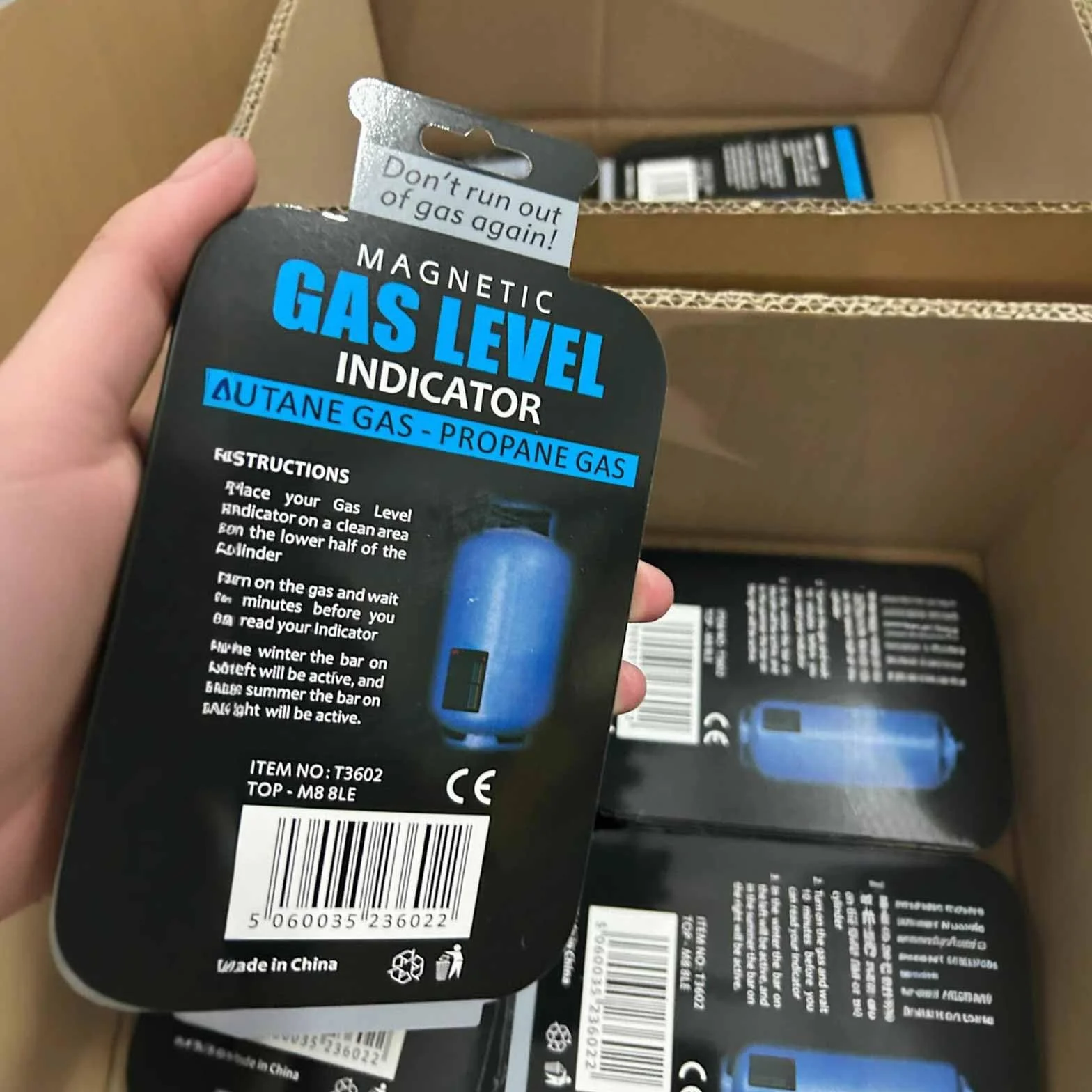 3 indicatori di livello magnetici per bombole di gas e cilindri per gas propano butano GPL, sensore di livello portatile per viaggi, campeggio, roulotte, camper