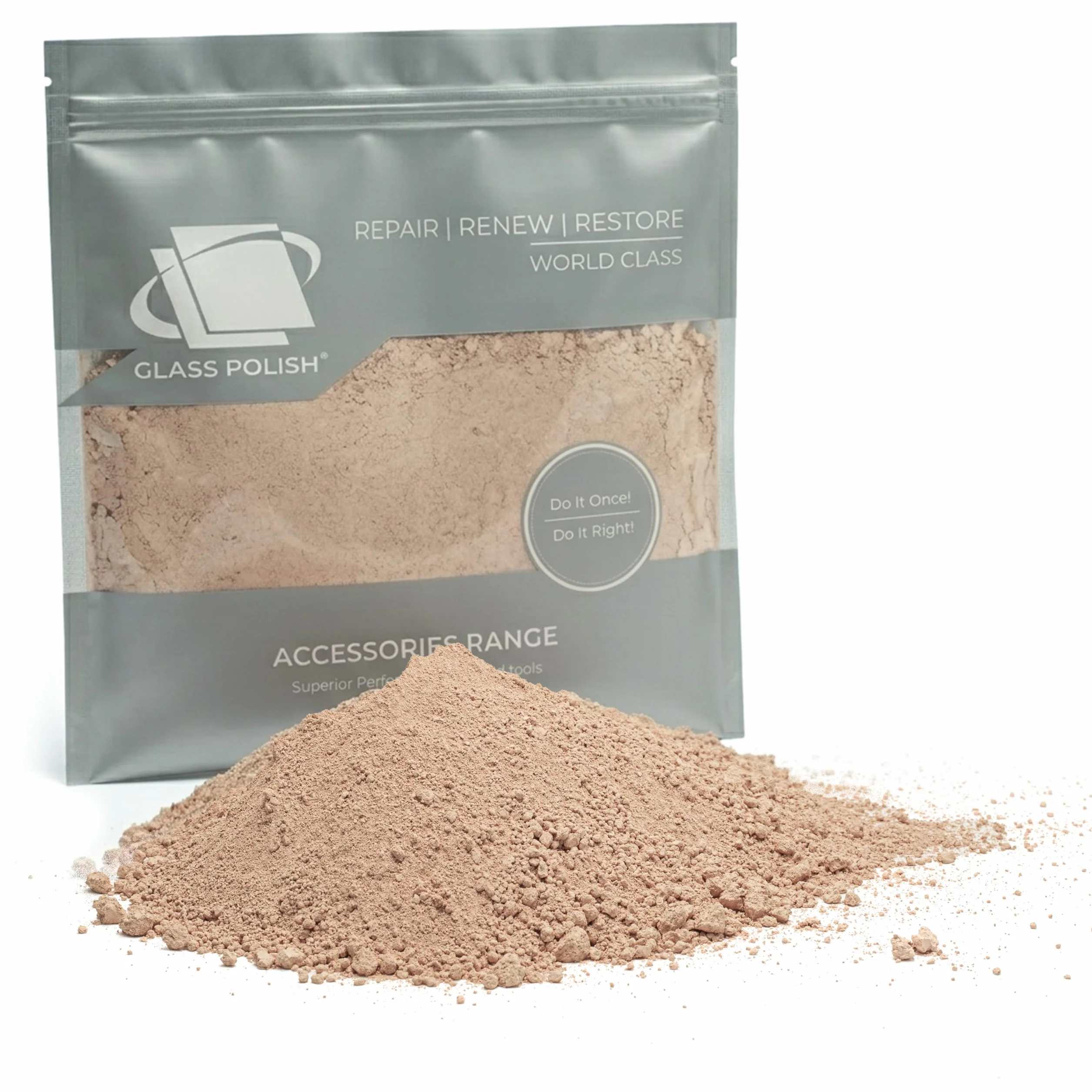 GLASS POLISH 1 kg Cerium Oxide, Composto di Lucidatura del Vetro di Ossido di Cerio Grado Alto 85% Puro, Formula Trattata in Sospensione, Particelle da 3,5 micron, Prestazioni di Restauro Migliorate