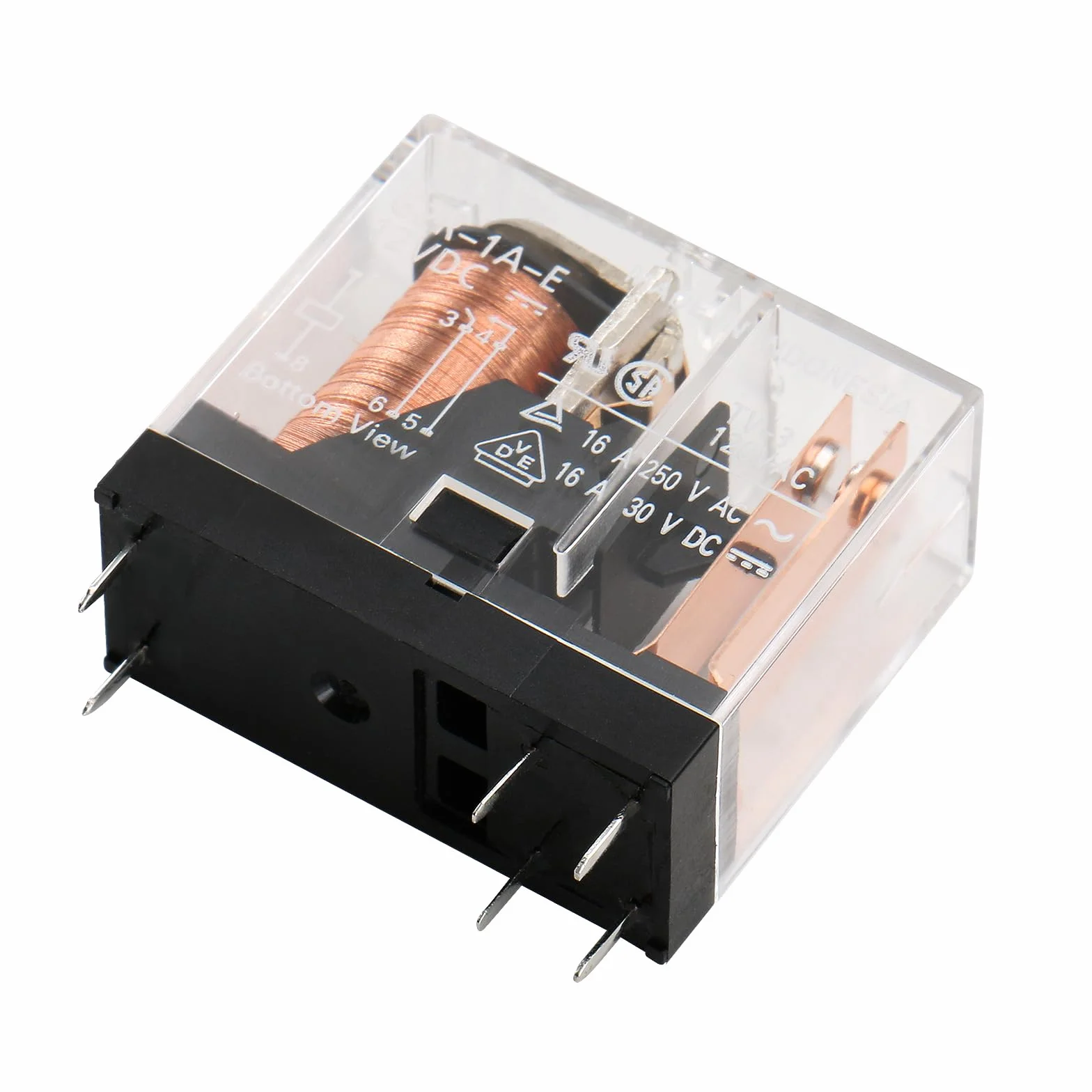 2PCS componenti elettronici G2R-1A-E DC12V Relè di potenza SPST-NO 12VDC, 16A, scheda PC