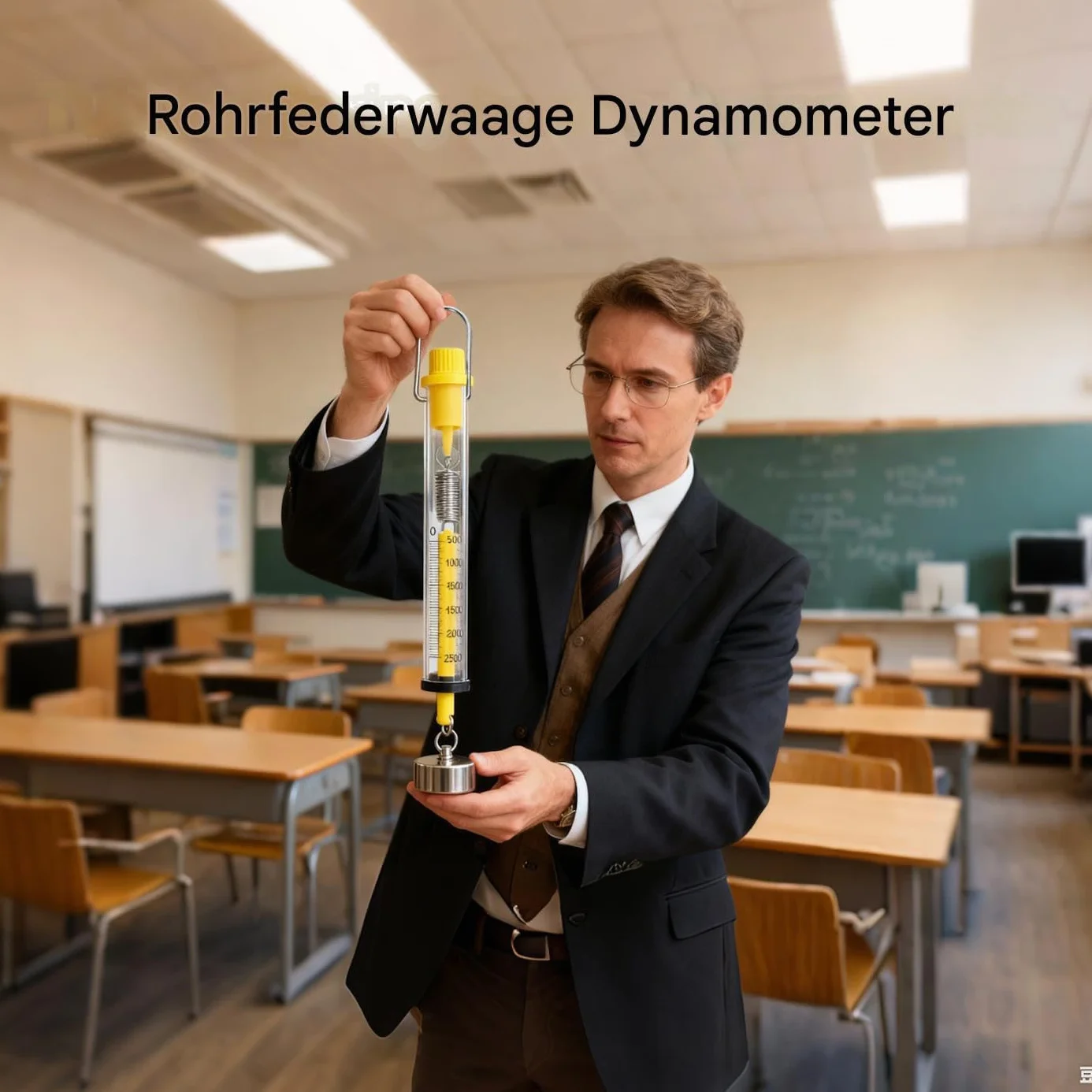 JINGLING Scaletta a molla Tubular Spring, capacità 2,5N | Dinamometro fisica,Per istituzioni scolastiche e laboratori educativi per scienze naturali