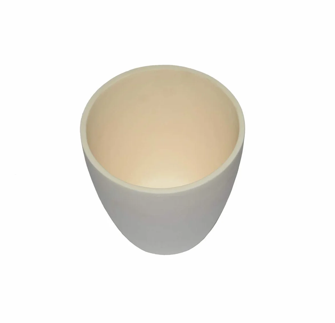 LLF Crogiolo di alluminio di analisi dell'ossido di alluminio del crogiolo Al2O3 dell'allumina di 99,3% per il laboratorio del laboratorio (70ml)