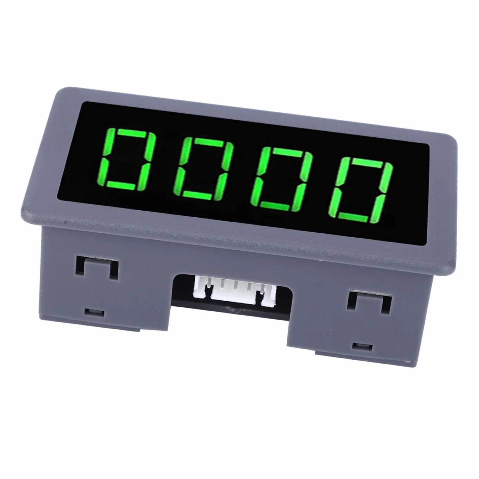 Contagiri Motore Digitale LED Verde 4 Cifre 10-9999 RPM Sensore Hall Magnete Rotondo Display 0,56 Pollici 8-24V Dimensioni 79x26x43mm