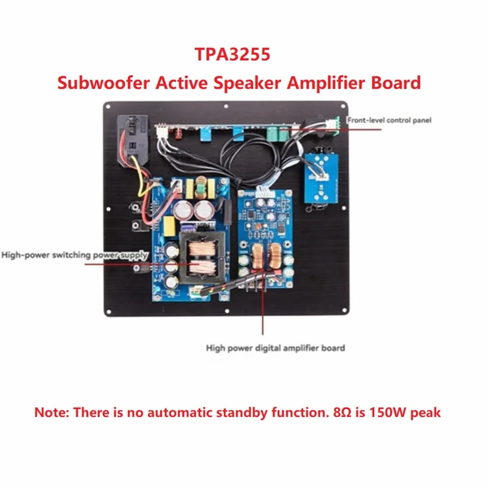 Scheda Amplificatore per Subwoofer TPA3255, Scheda Amplificatore Digitale per Subwoofer, Puro Amplificatore Audio per A Casa.