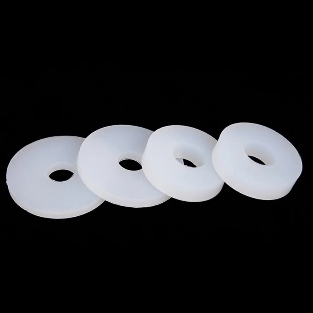 Rondelle di tenuta O-ring in silicone bianco da 10 pezzi - Guarnizioni piatte in morbida gomma siliconica (diametro esterno 12mm-30mm)(DN125 133x188x3)