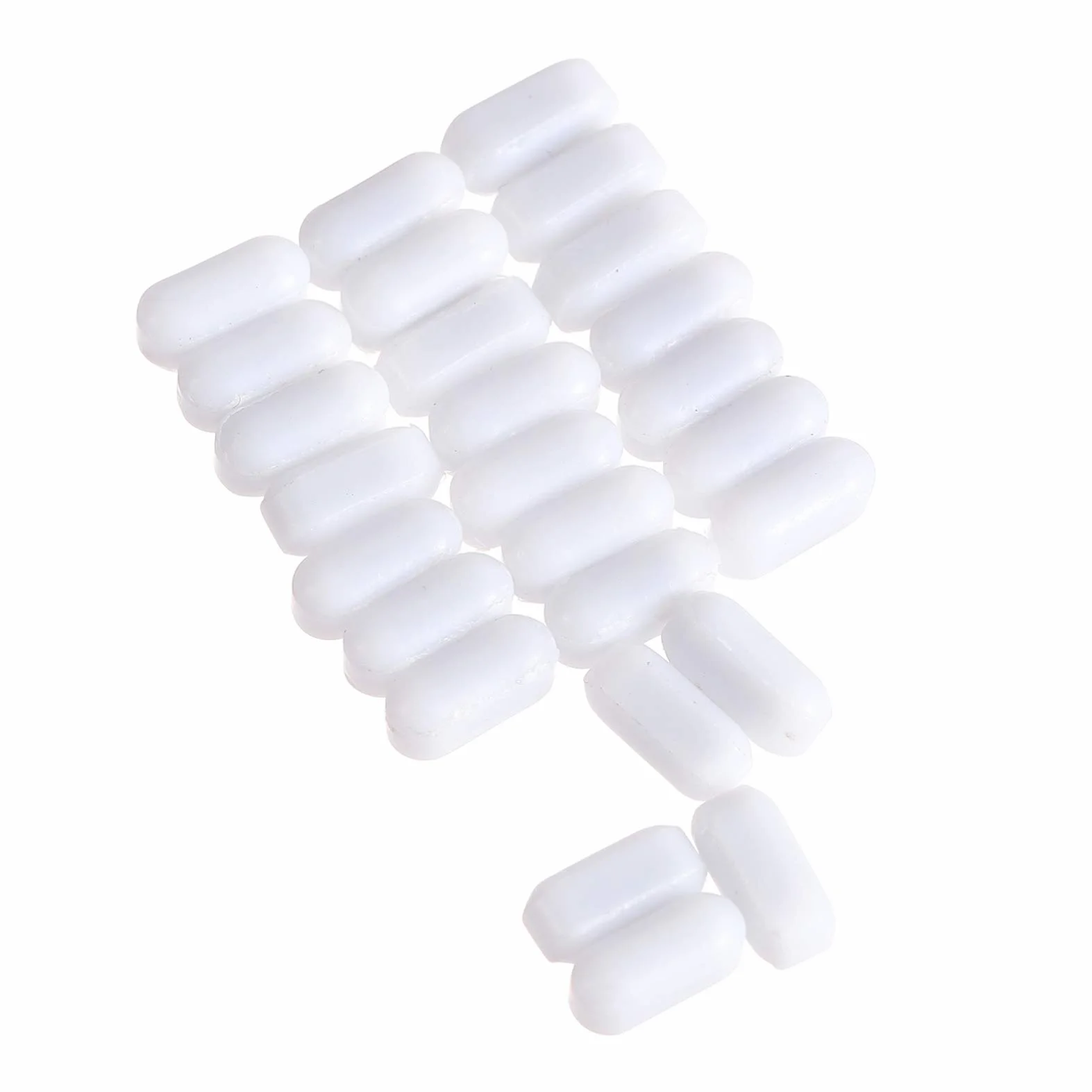 iplusmile 25Pcs Ancoretta Magnetica Bar Agitatore Magnetico Laboratorio Chimico Mescolando Barra Rotante Biologico Agitatore Magnetico Asta Bianco