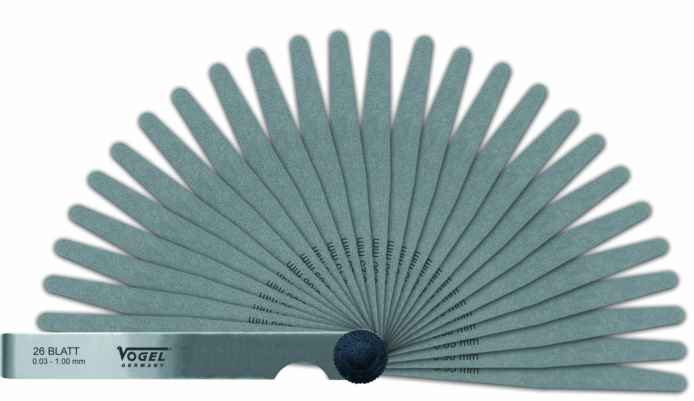 4679084 Spessimetri-Set, Confezionati Singolarmente in Pellicola, 0,05-20 Mm/Inch, 21 Fogli