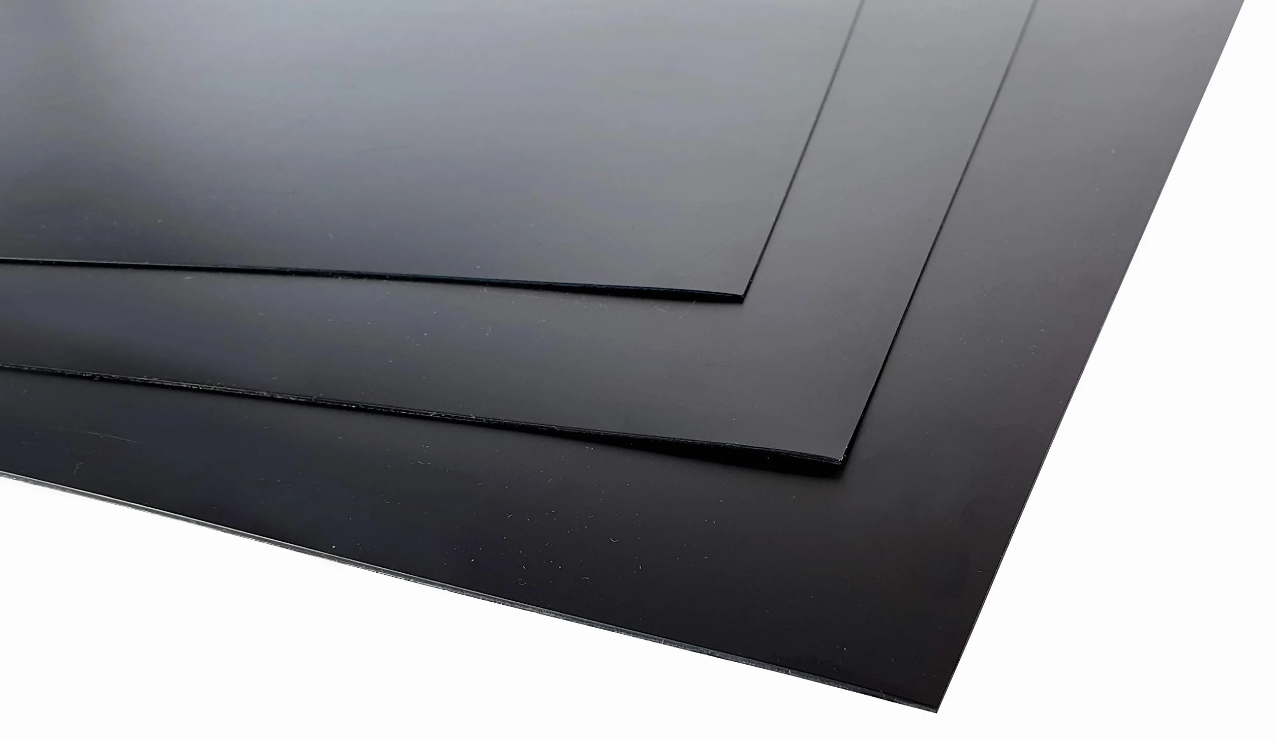 Piastra in polietilene PE-HD da 1 a 3 mm, nera (formati XL), pannelli di plastica (2 mm, 2000 x 1000 mm)