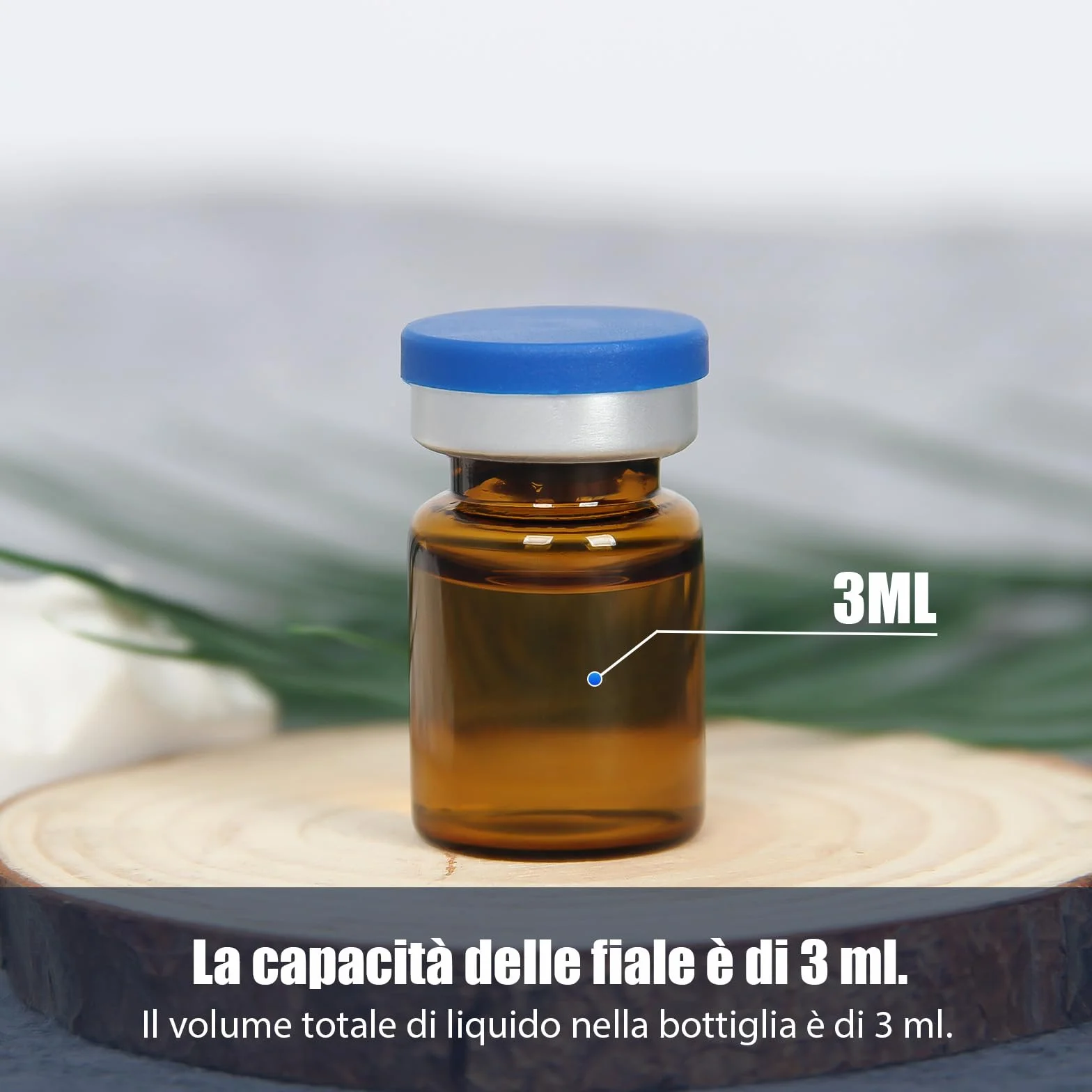 Fiale in Vetro Ambra da 3 ml per Spazio di Testa con Tappi a Strappo, Confezione da 100