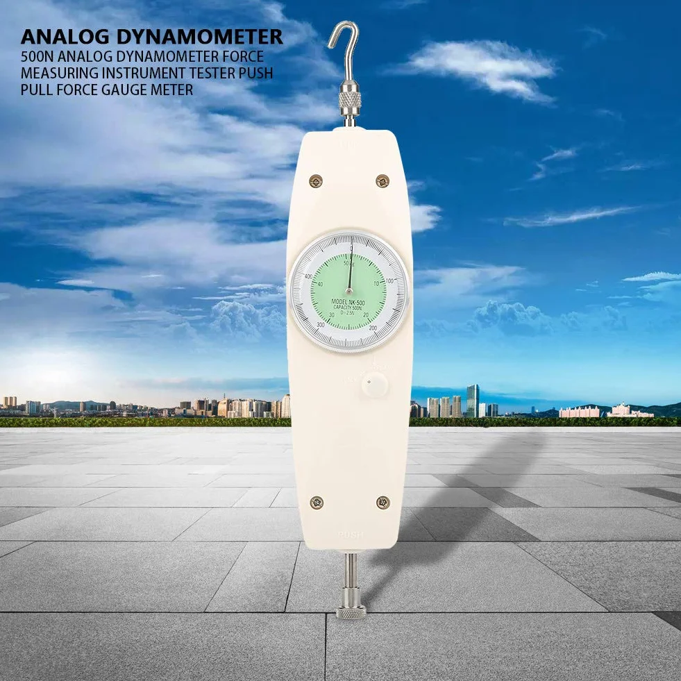 Misuratore di forza portatile con dinamometro analogico con forza di misurazione dinamometrica 500N