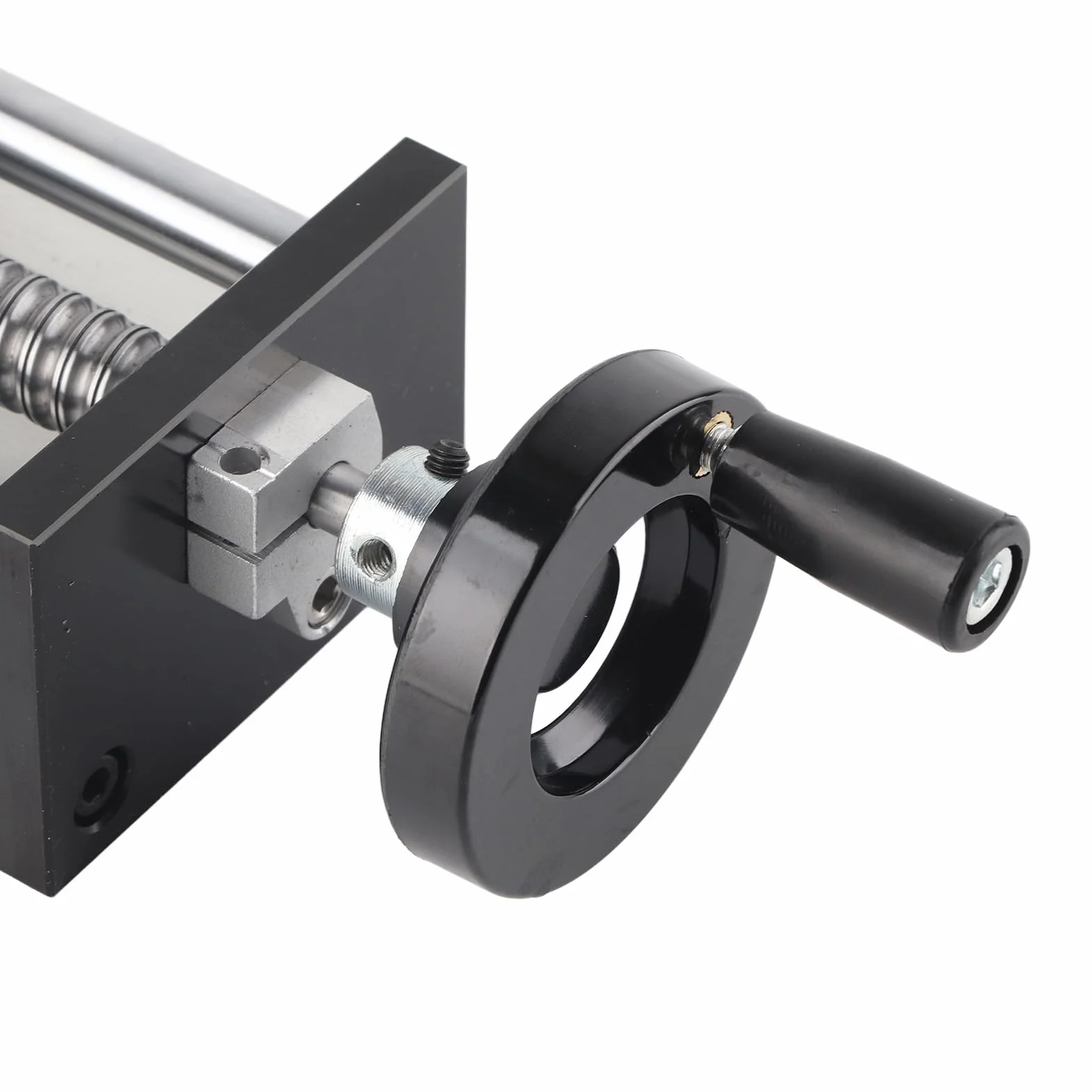 Tavola Scorrevole Manuale a Sfere a 2 Assi a Slitta Lineare Piattaforma di Guida Precisa Corsa 200 Mm con Cuscinetti Lineari(EBX1605)