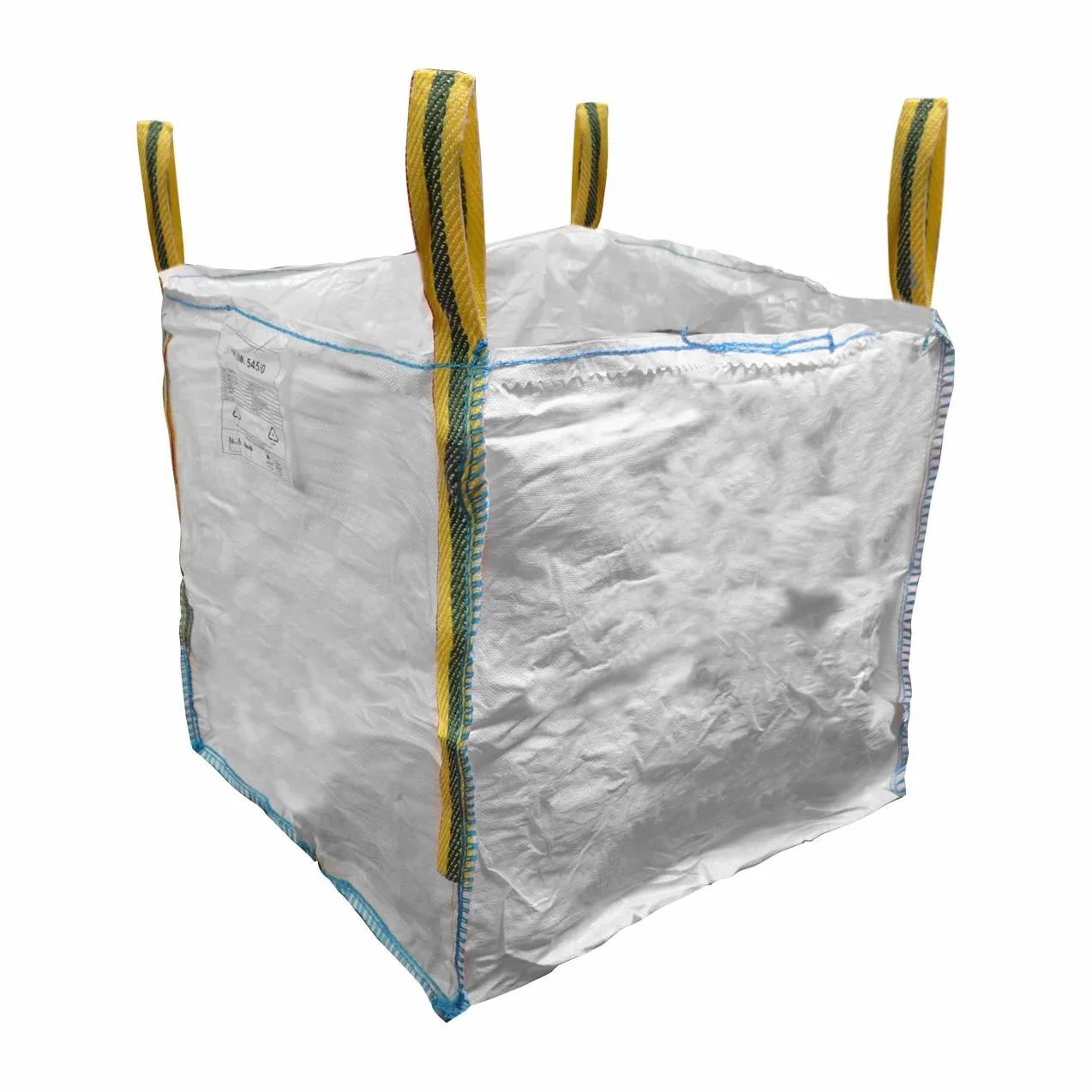 BAG808080100 Sacco porta macerie da cantiere. Portata 1000 Kg. Colore bianco