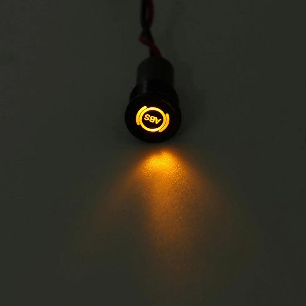 EsportsMJJ 12 8mm LED cruscotto Spia indicatore luminoso con linea e simbolo per la barca auto - #1