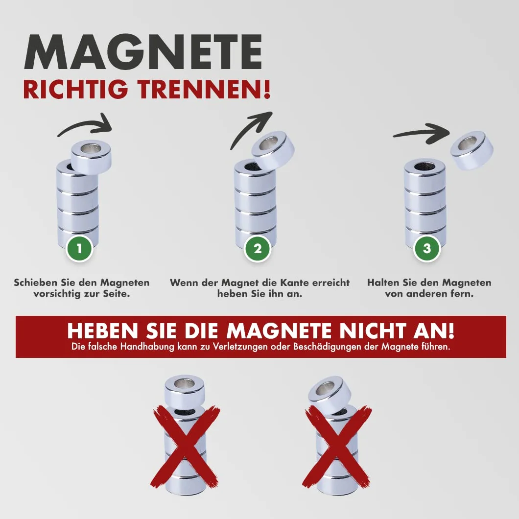Magneti al neodimio rettangolari 30 x 30 x 15 mm forza adesiva 5 kg per lavagna magnetica