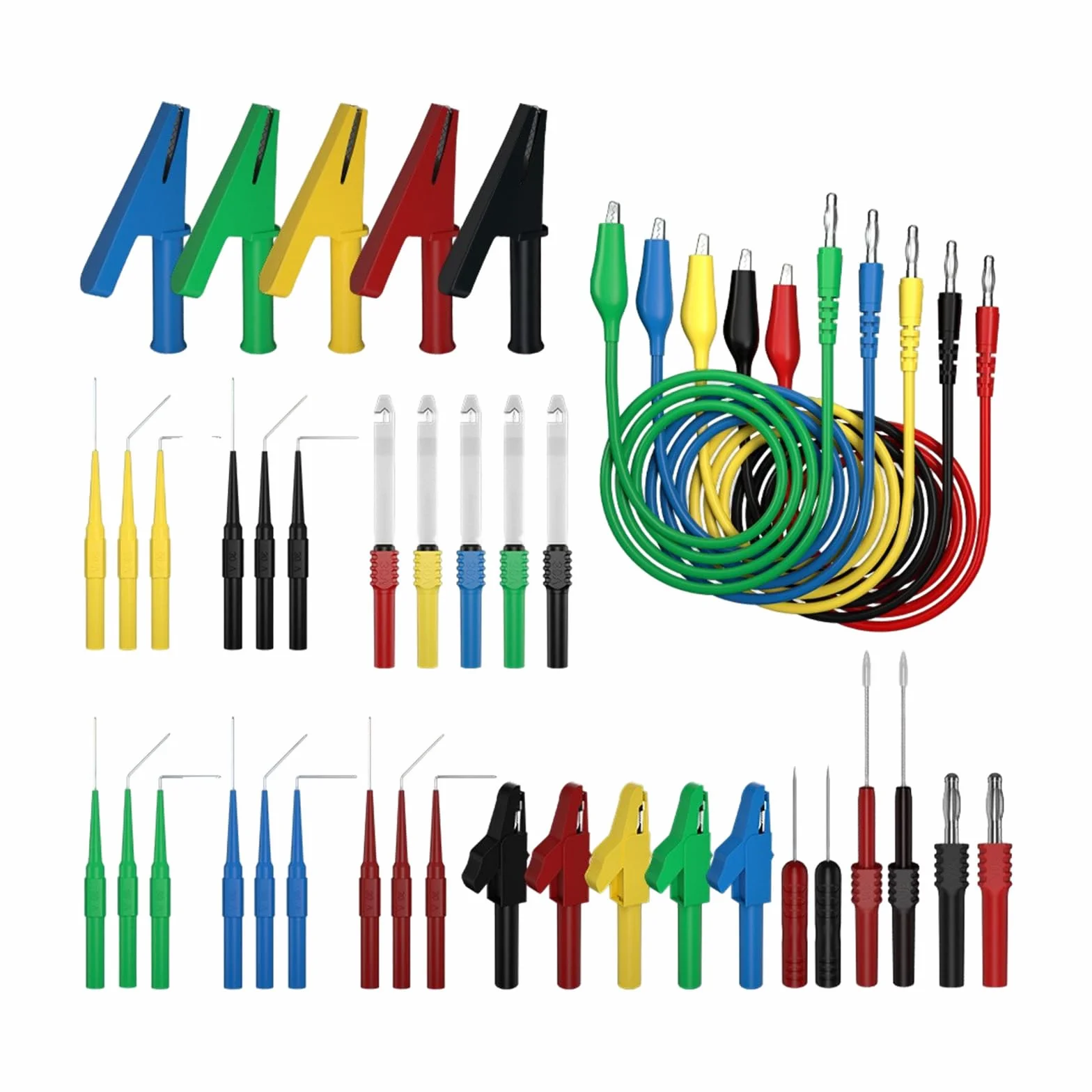 Tubi di Test Con Clip Di Alligatori E Non Perforare Sonde Per Test Elettrici Per Test Elettrici E Diagnostica Industriale Accessori Di Test