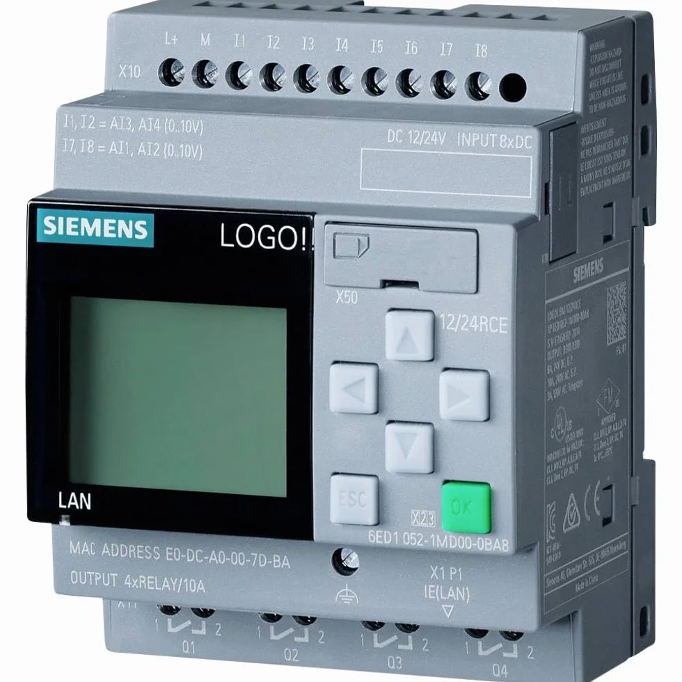 Siemens 6ED1052-1MD08-0BA1 Modulo di controllo PLC 12 V/DC, 24 V/DC