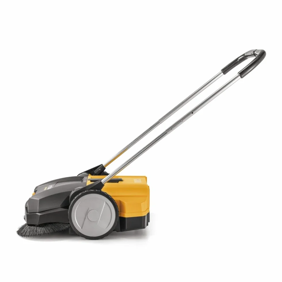 STIGA SWP 355 Spazzatrici da esterno a spinta - Larghezza di pulizia 55 cm, spazzole doppie da 30 cm, contenitore rifiuti da 20 l, altezza regolabile, ideale per superfici dure e aree fino a 1600 m²