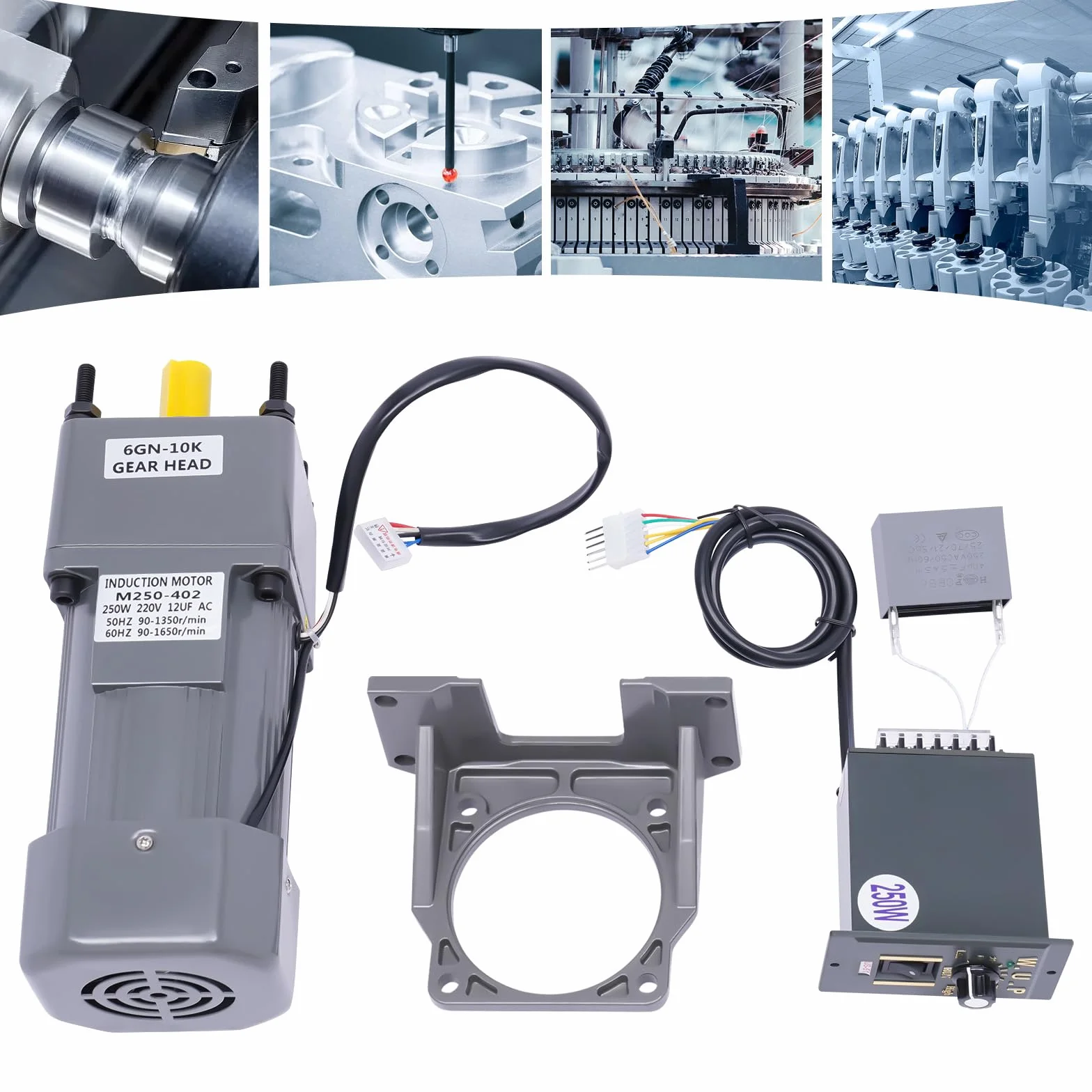 Motore 250 W 220 V con regolatore di velocità 8 Nm