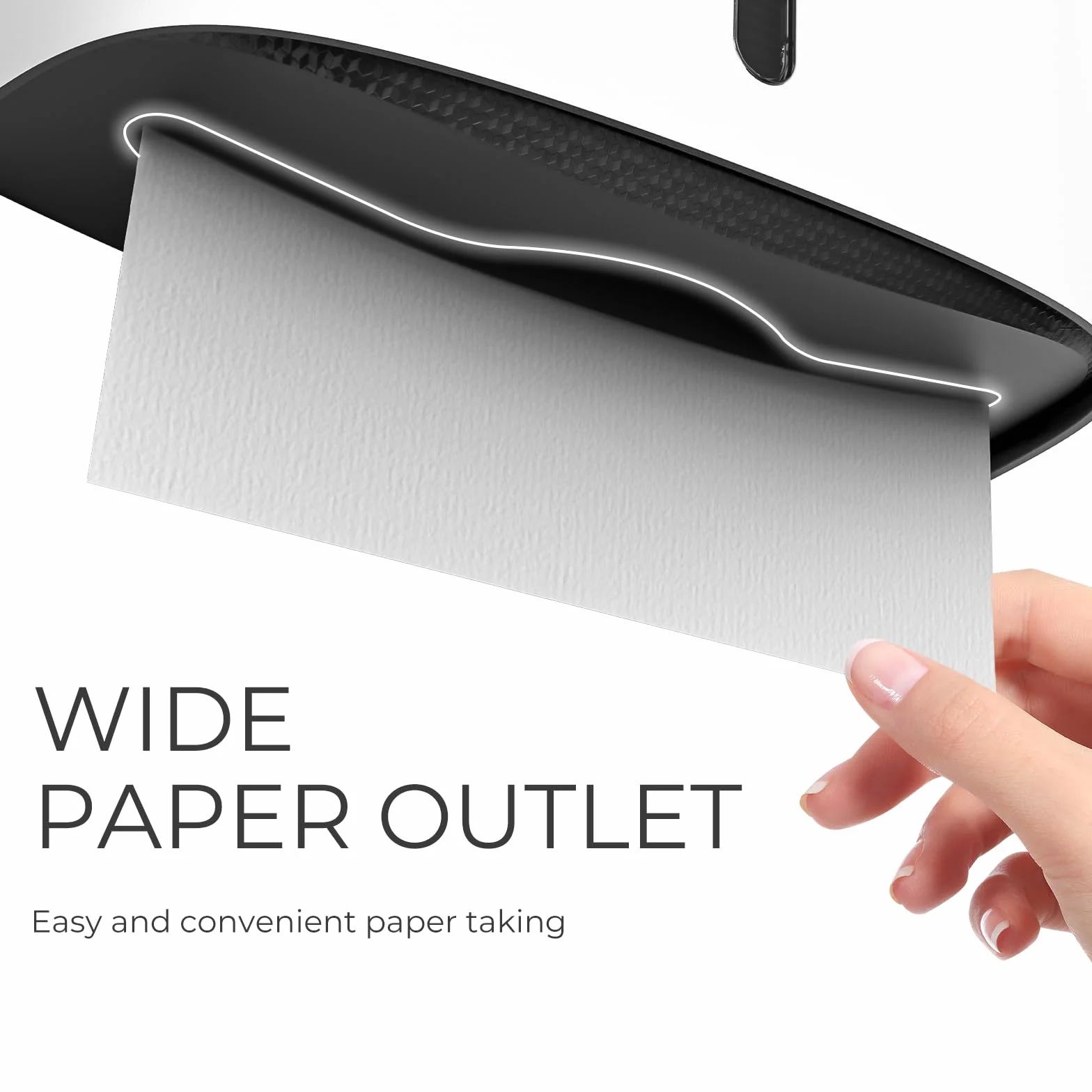 Dispenser Carta Asciugamani a Muro Bianco 200 Fogli PN6015