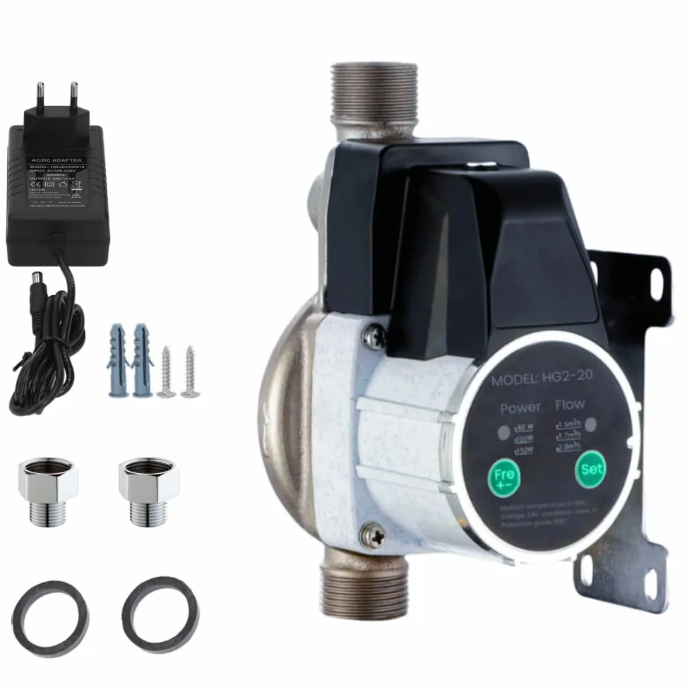 Pompa acqua automatica 24V DC, 80/100/150W, magnete permanente, controllore di pressione variabile, rubinetto per tubo di riscaldamento per lavello da cucina domestica