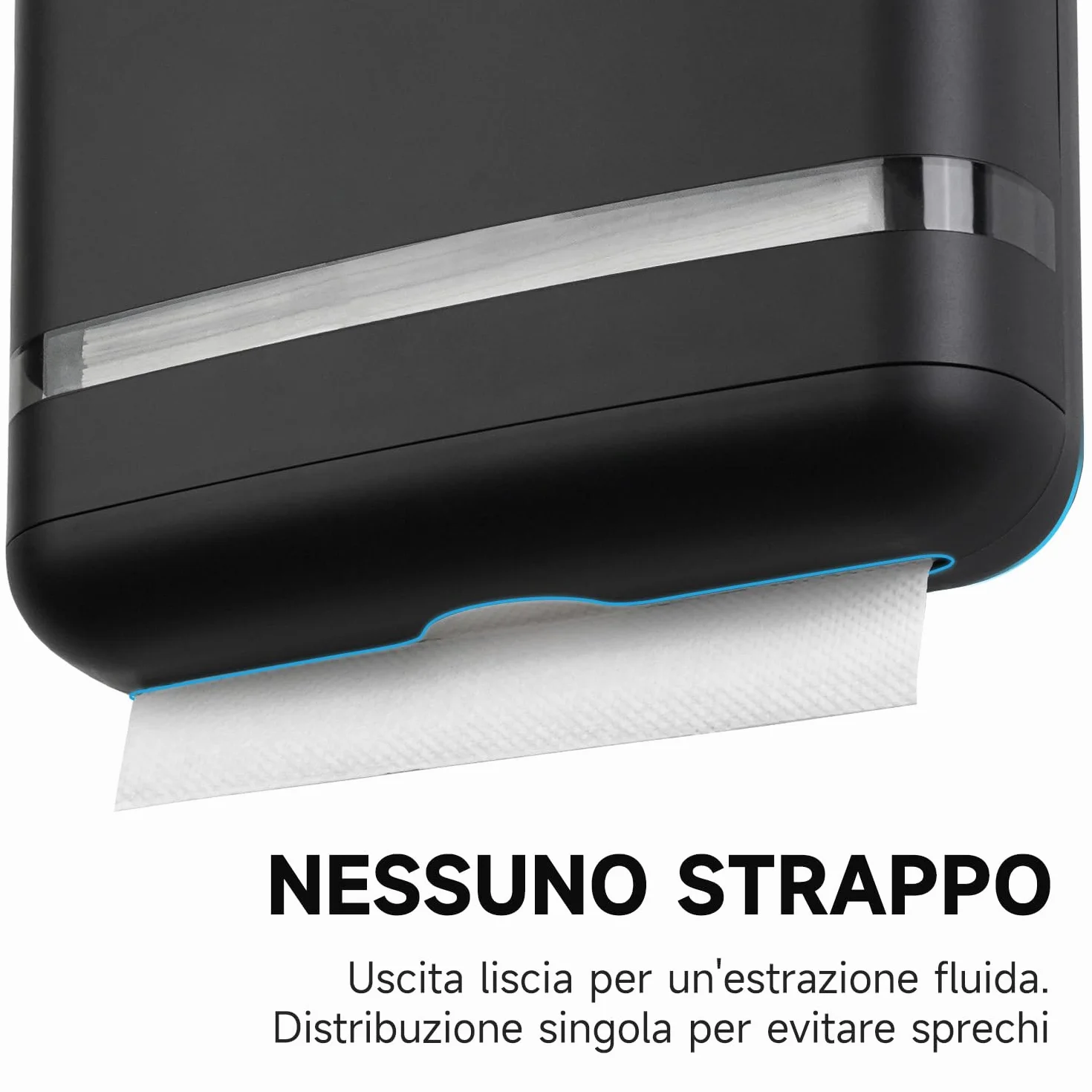 AIKE Commerciale Dispenser Carta Asciugamani Parete 400 Fogli per H2 & Z-Fold 23 x 9 cm