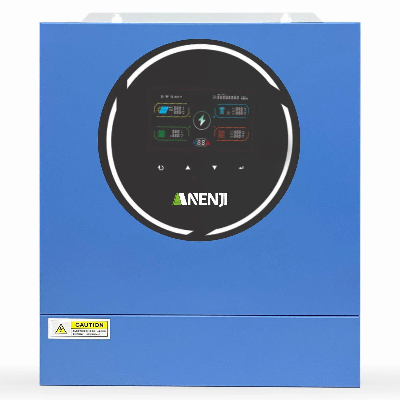 4200W Inverter Ibrido 24V Inverter Fotovoltaico a Onda Sinusoidale Pura, Tensione a Circuito Aperto Fotovoltaico 60–500 Vcc Dispone di Due Porte di Uscita Integrate e un Modulo WiFi