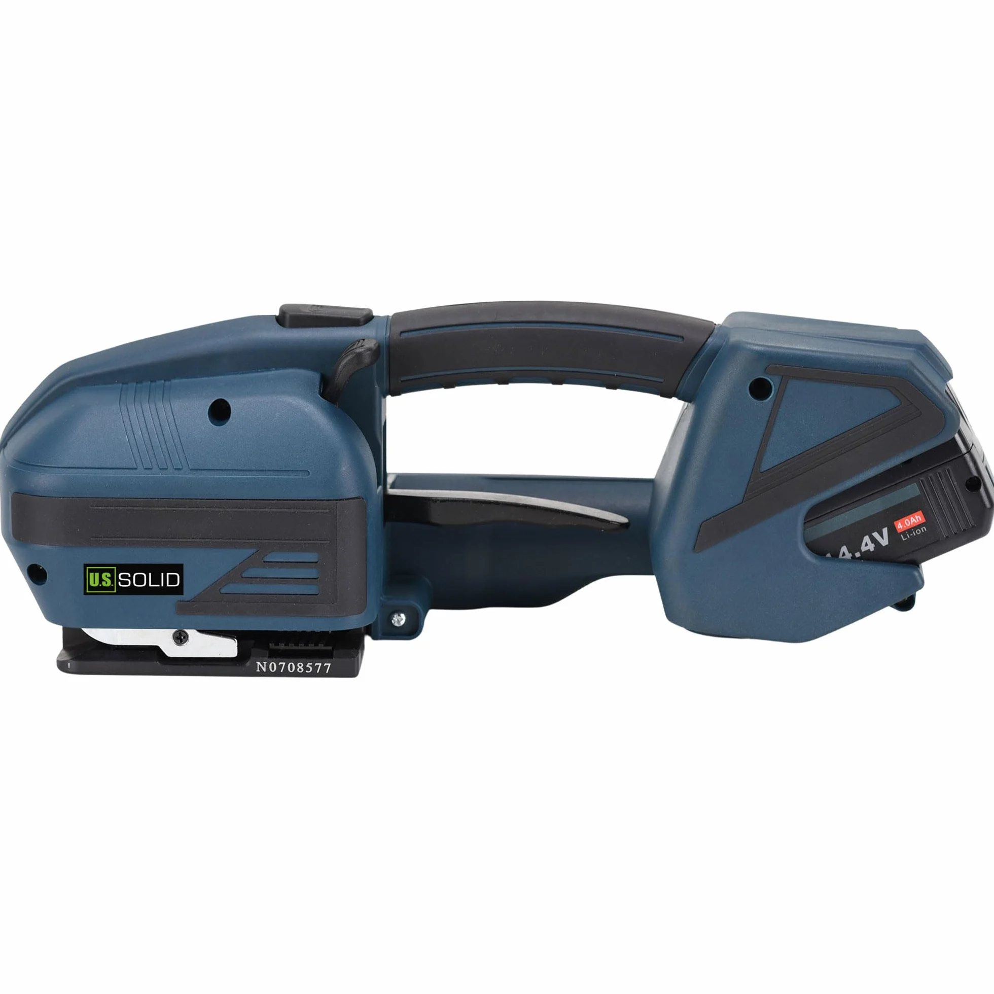 U.S. Solid Reggiatrice automatica con saldatura e schermo LCD – Per nastri PP/PET 13-16 mm, 2 x 4000 mAh batteria ricaricabile, per imballaggio e pallet