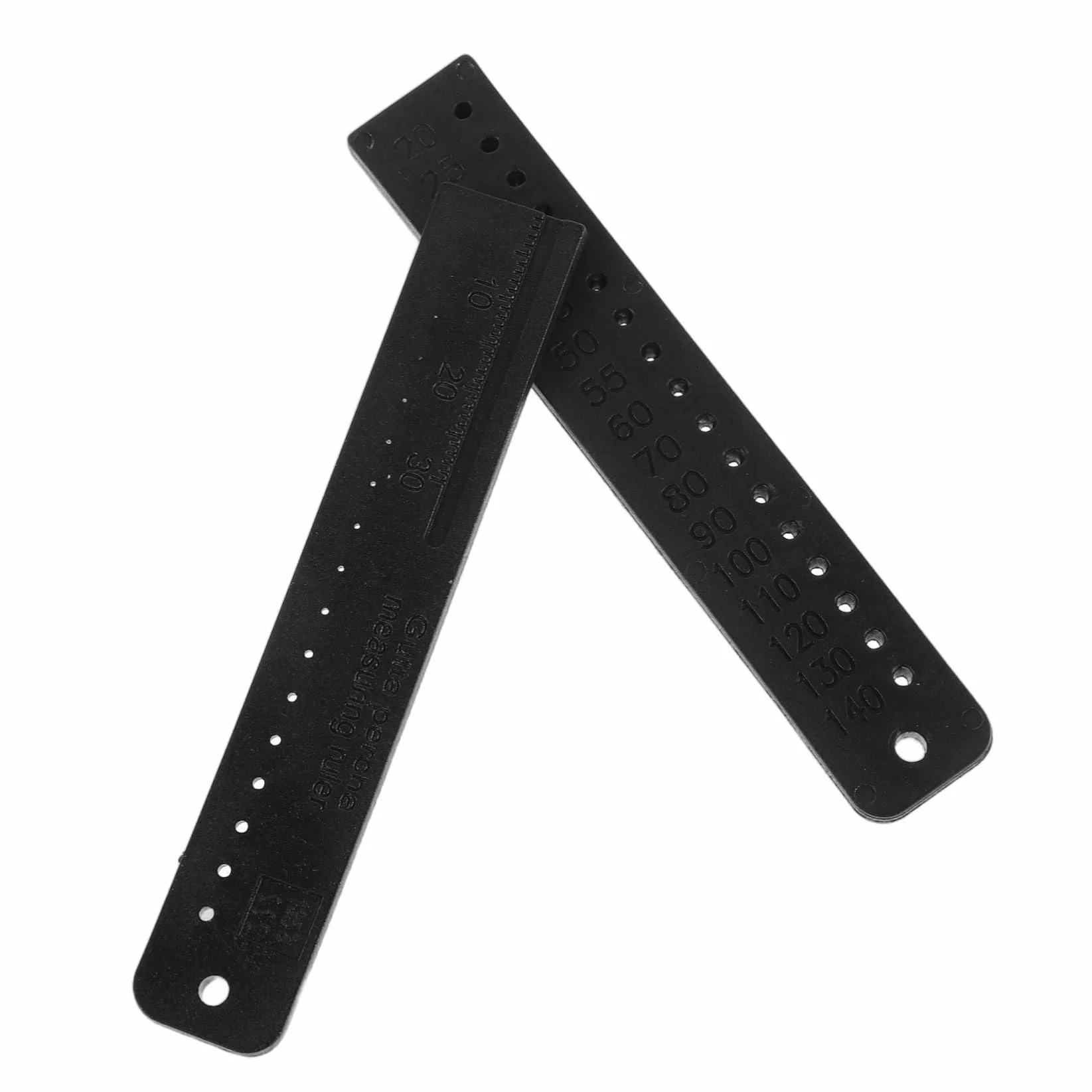 YARNOW Righello di Misurazione Endodontico 2 Pezzi in Plastica Nero Scala Chiara per Forniture Canalari Strumento di Precisione per Uso Clinico e Laboratorio