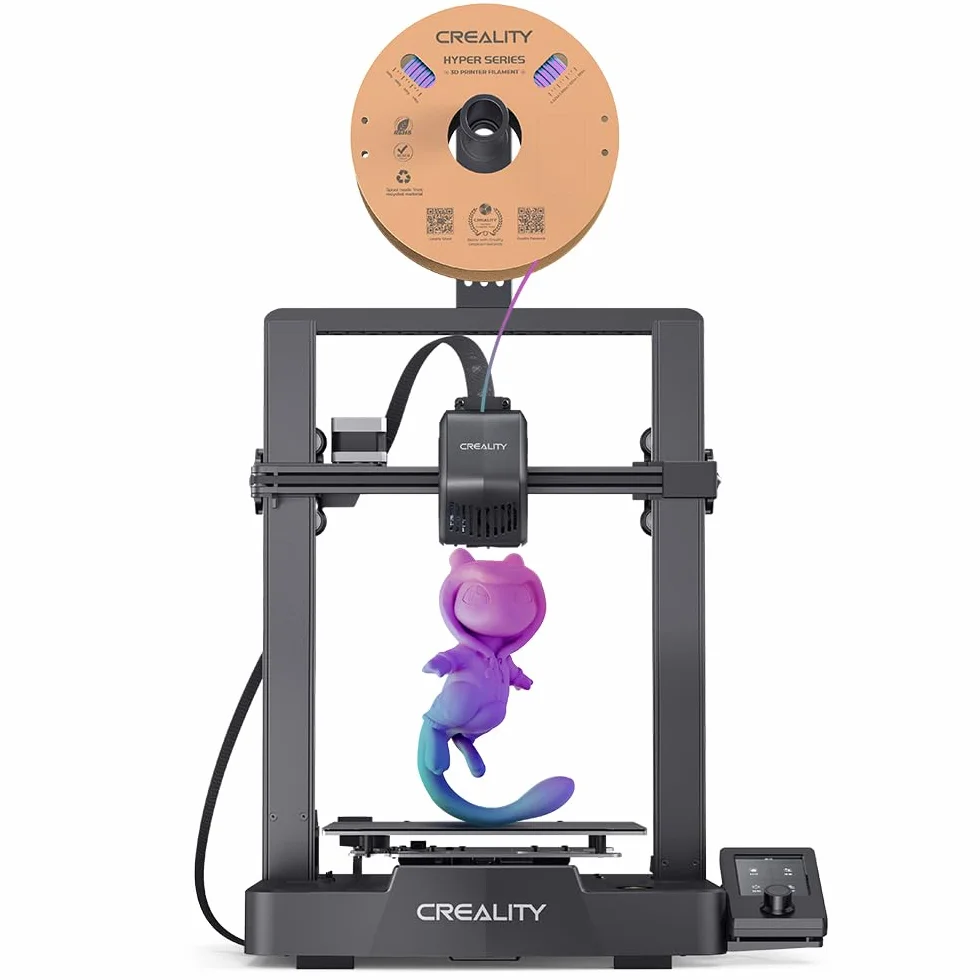 Stampante 3D Creality Ender 3 V3 SE con velocità di stampa di 250 mm/s CR Touch Strain Sensor Sprite Direct Extruder Dual Z-axis & Y-axis Print 8.6 * 8.6 * 9.8in