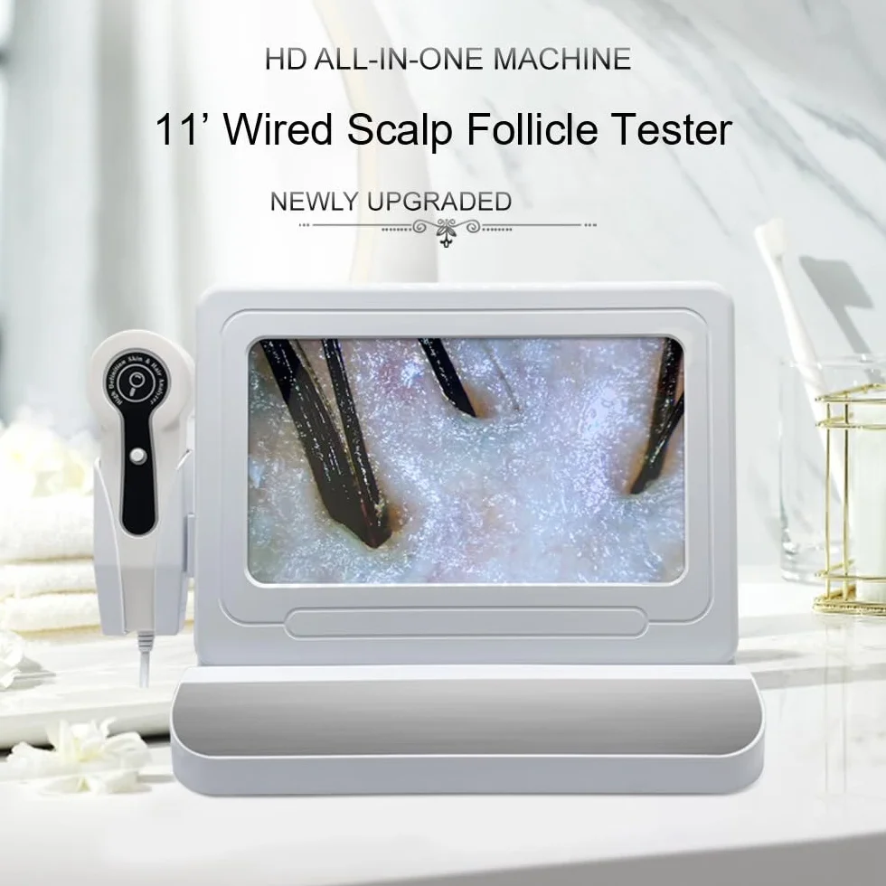 Scanner a ultrasuoni USB Dermatoscopio - Microscopio per imaging ad alta risoluzione per l'esame della pelle, portatile e facile da usare, ideale per applicazioni mediche e veterinarie