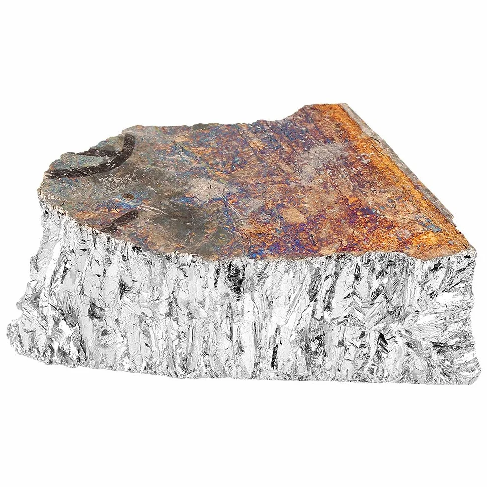 Bismuto Ingot- metallo Lingotto Chunk 99,99% Geodes puro cristallo for la fabbricazione Cristalli, esche da pesca e Arte (1000g)