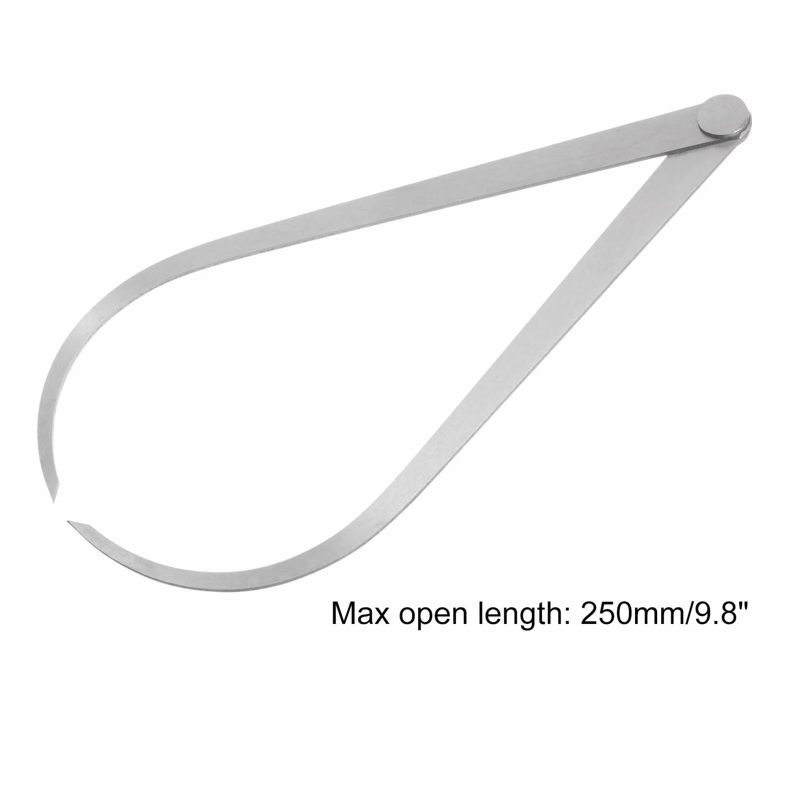 QUARKZMAN Calibro Fisso Esterno A Giunto 250mm 10 Pollici Acciaio Per Utensili Giunto A Frizione Strumento Di Misurazione Interna Per Intagli Modellatura Scultura, Argento