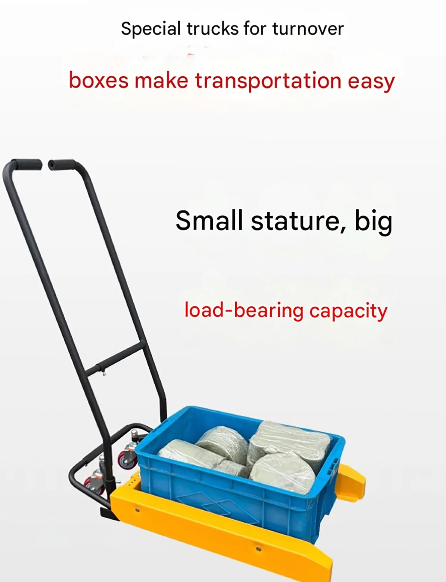 Transpallet manuale con forche, capacità 550 libbre, larghezza 15-24,4" x lunghezza 31,5", transpallet standard