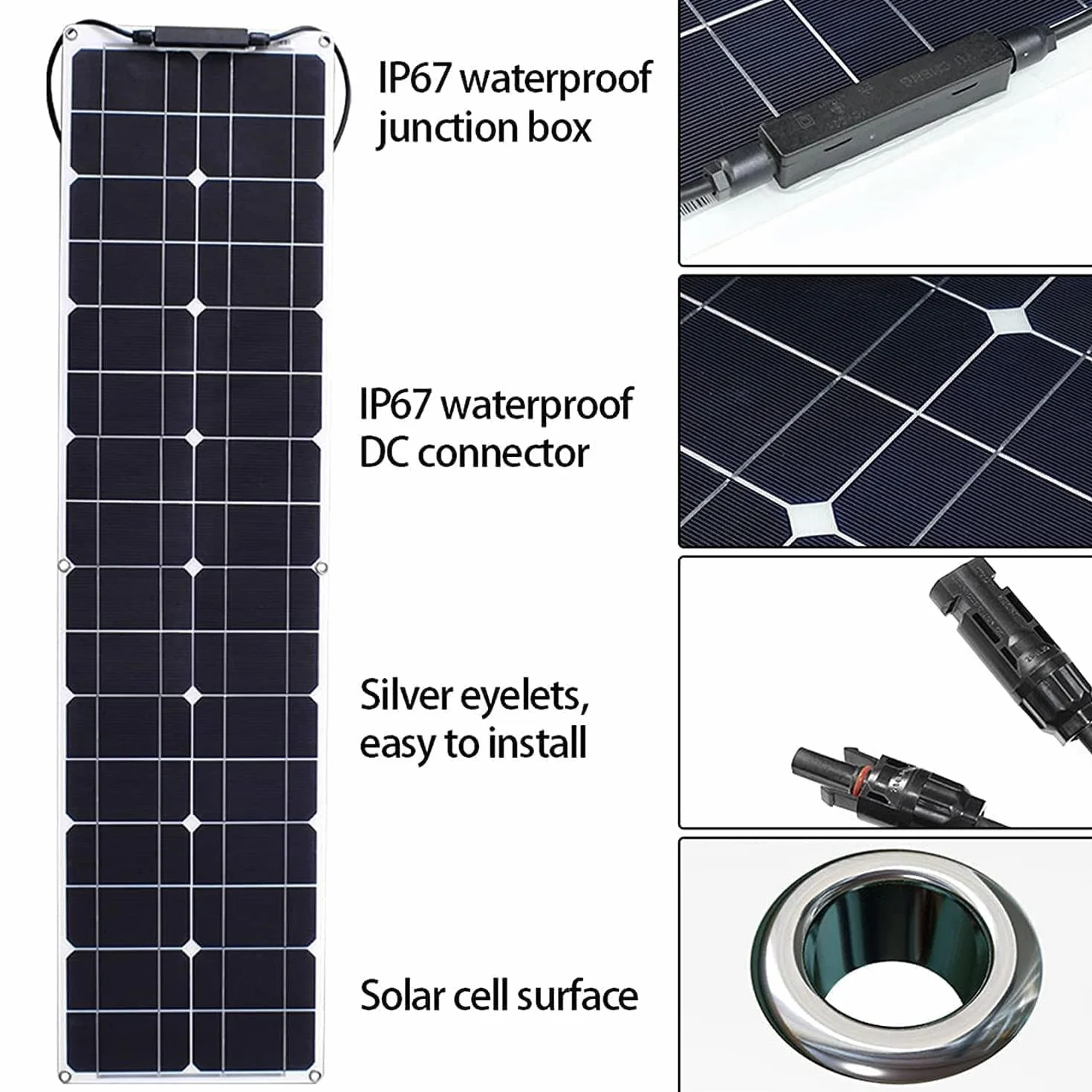 Kit Pannello Solare Flessibile 400W 600W 800W 1200W Modulo Fotovoltaico Monocristallino per Ricarica Batteria 12-24V con Regolatore di Carica 40A per Casa e Campeggio