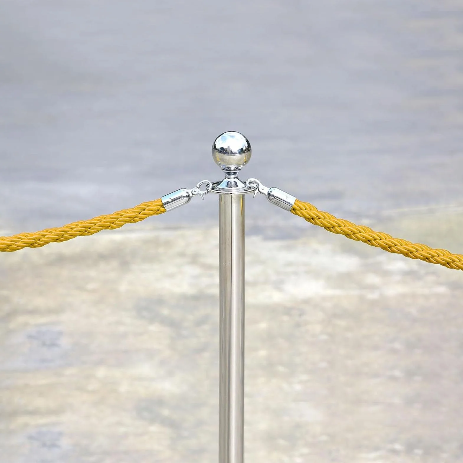 2.5m Giallo Twisted Hemp Ro 2Piece Set di Coda ment Stanch Ros per Eventi Hotel & Film Set VIP Cords
