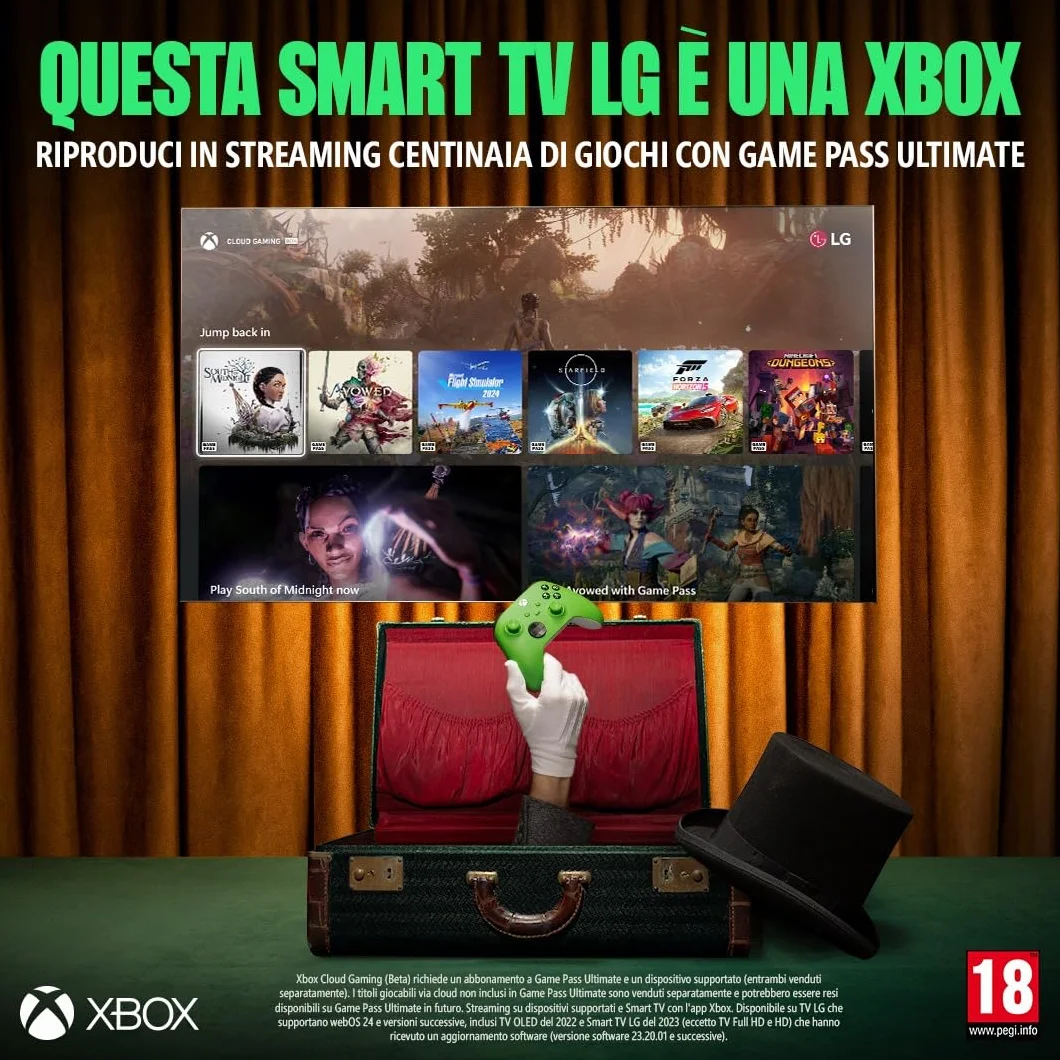 LG OLED evo AI 42 Pollici, Serie C5 2025 Smart TV 4K - OLED42C54LA | Processore ?9 Gen8, WebOS con AI, Dolby Vision e Atmos, Gaming VRR e G-Sync 4K@144Hz, 4 HDMI 2.1, Alexa