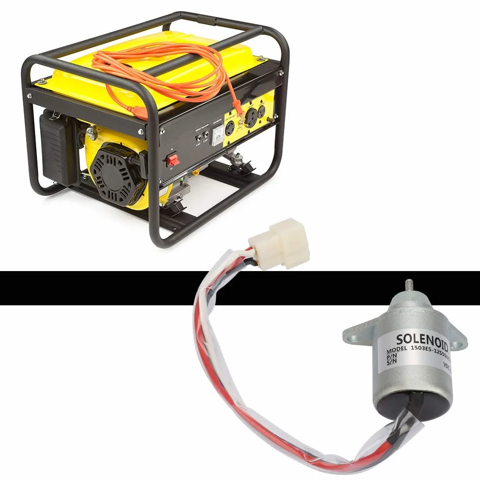 Solenoide - Motore diesel 12 V Interruttore di arresto Kit di sostituzione valvola solenoide 1503ES-12S5SUC5S