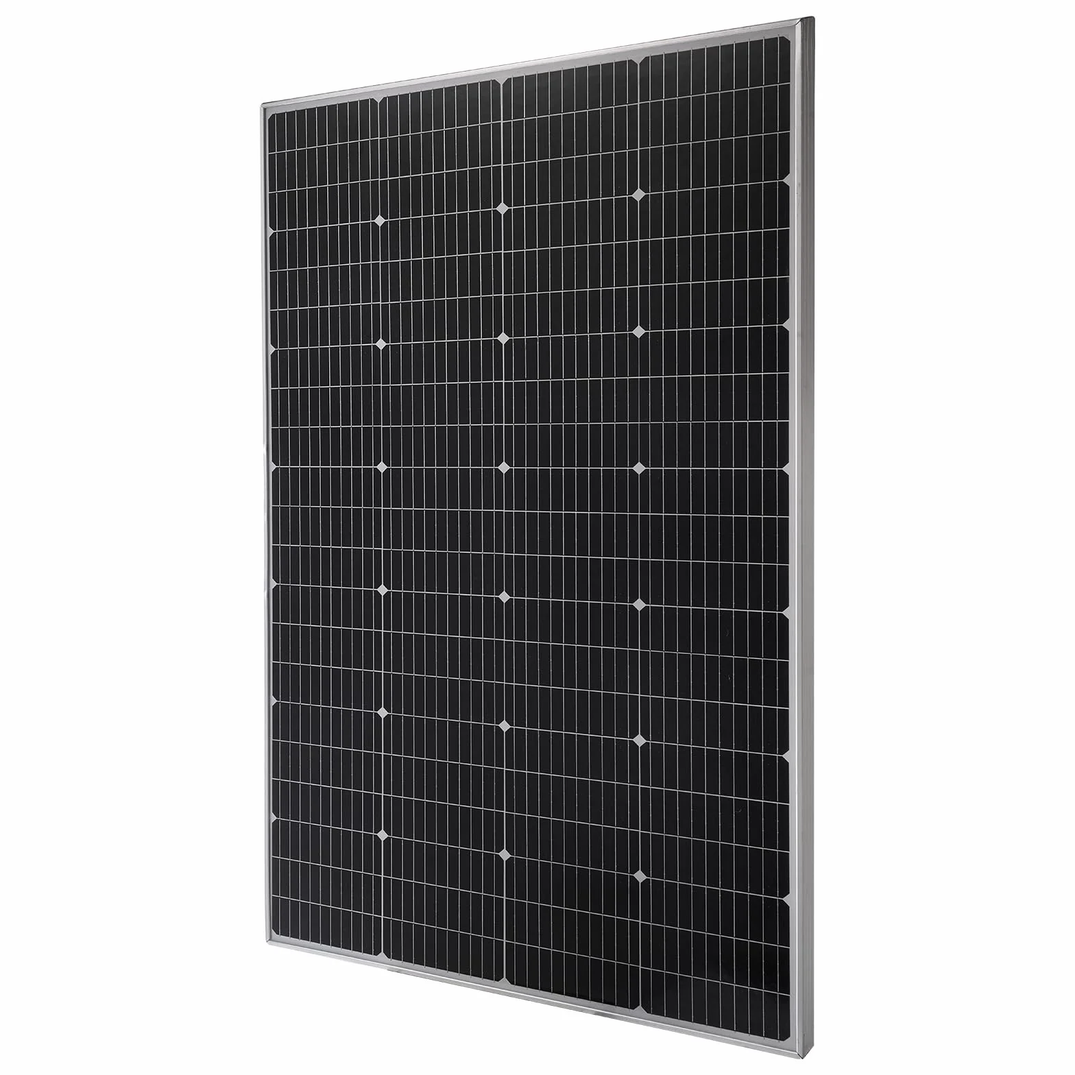 VEVOR Modulo Solare Monocristallino da 200 W ad Alta Efficienza con Uscita MC4 Stabile e Telaio in Alluminio, Impermeabile IP65 per Applicazioni su Tetti Piani per Auto, Barche, Camper