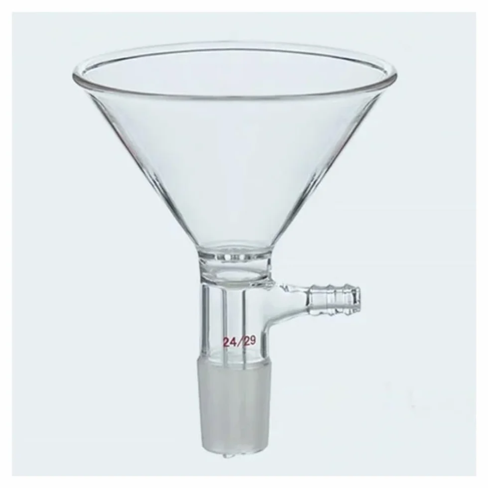 Vetreria da laboratorio 1 pz. Diametro 60 mm - 150 mm Imbuto di aspirazione in vetro borosilicato con foro for filtro Giunto standard 19#24#(120mm joint 24)