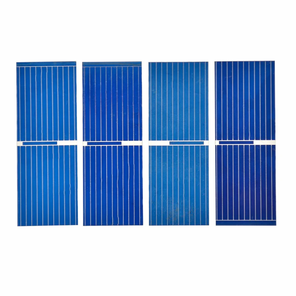 100pcs 0.5V 400mA Micro Mini Celle Solari per Pannelli Solari 52mmx 19mm/2''x0.75" Policristallino Silicio Fotovoltaico Celle Solari Energia Solare per FAI DA TE Caricatore Del Telefono