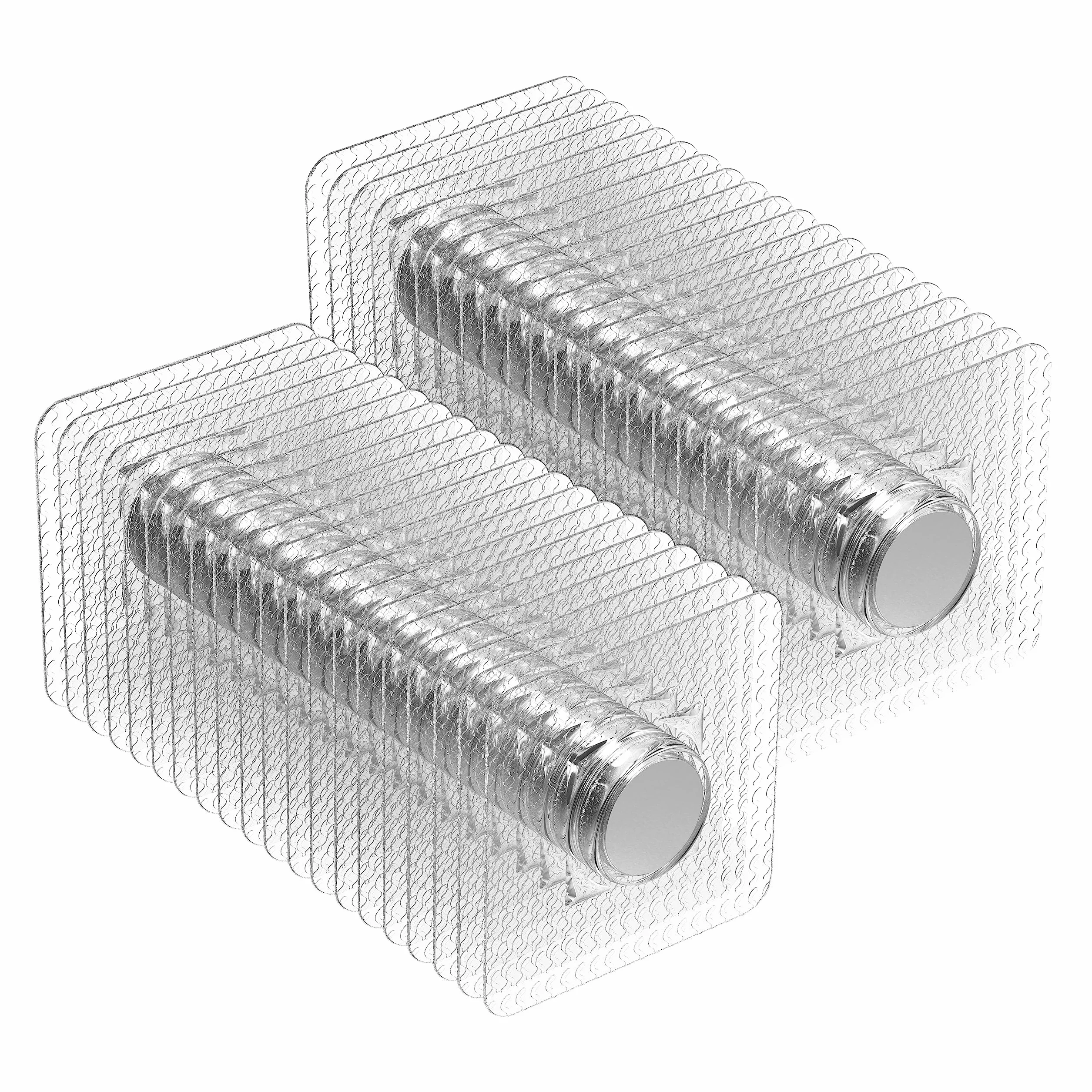 Magneti al Neodimio Rivestiti in PVC 40 Pezzi Resistenti all'Acqua e alla Ruggine per Fai da Te