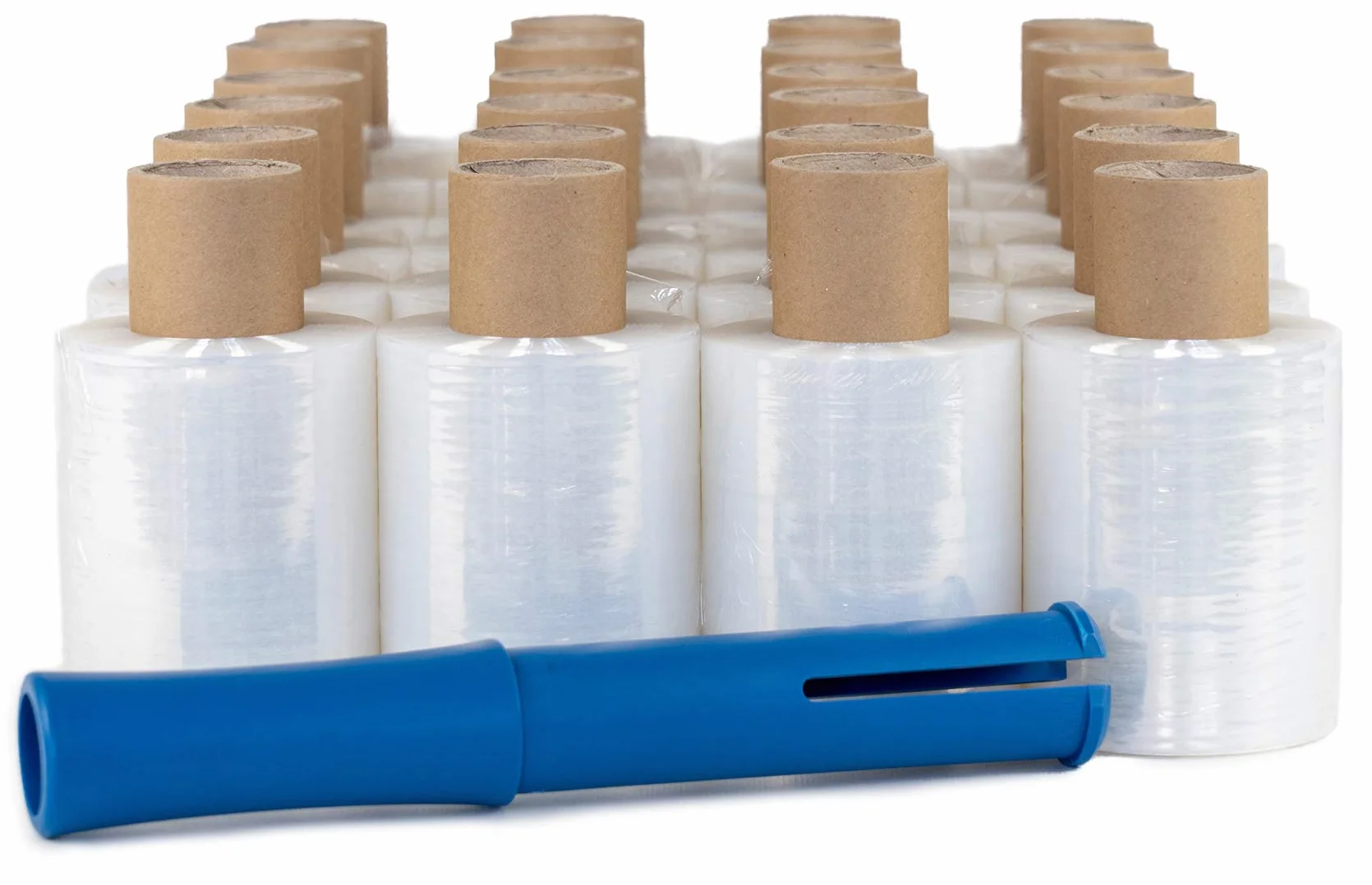 40 rotoli di pellicola cellophane da imballaggio per spedizioni con 1 dispenser di spessore 23 my 100 mm × 150 metri lineari, trasparente