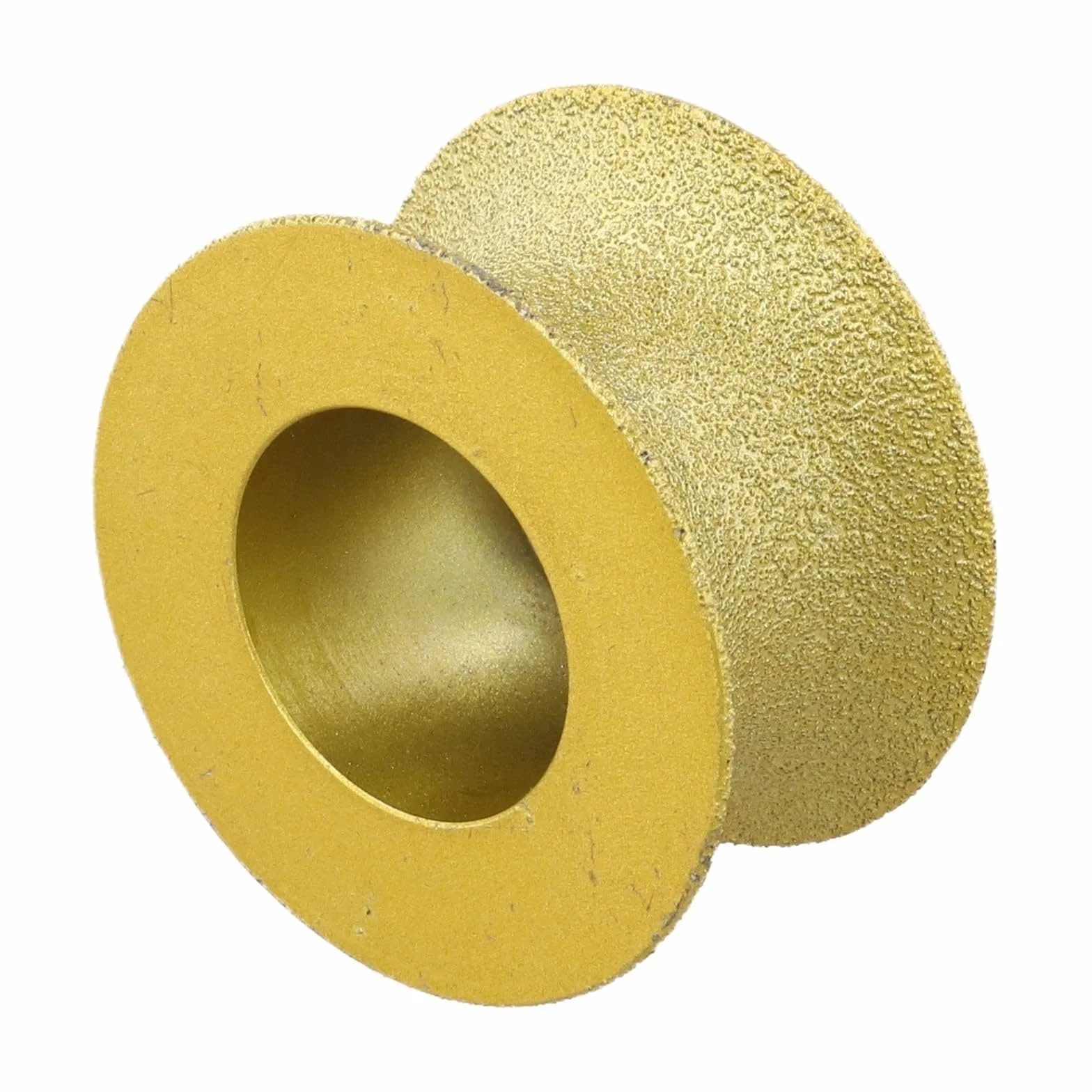 Mola a testa tonda brasata sottovuoto 74 x 20 mm per l'uso su superfici dure in pietra e vetro in lavori di costruzione (15 mm)
