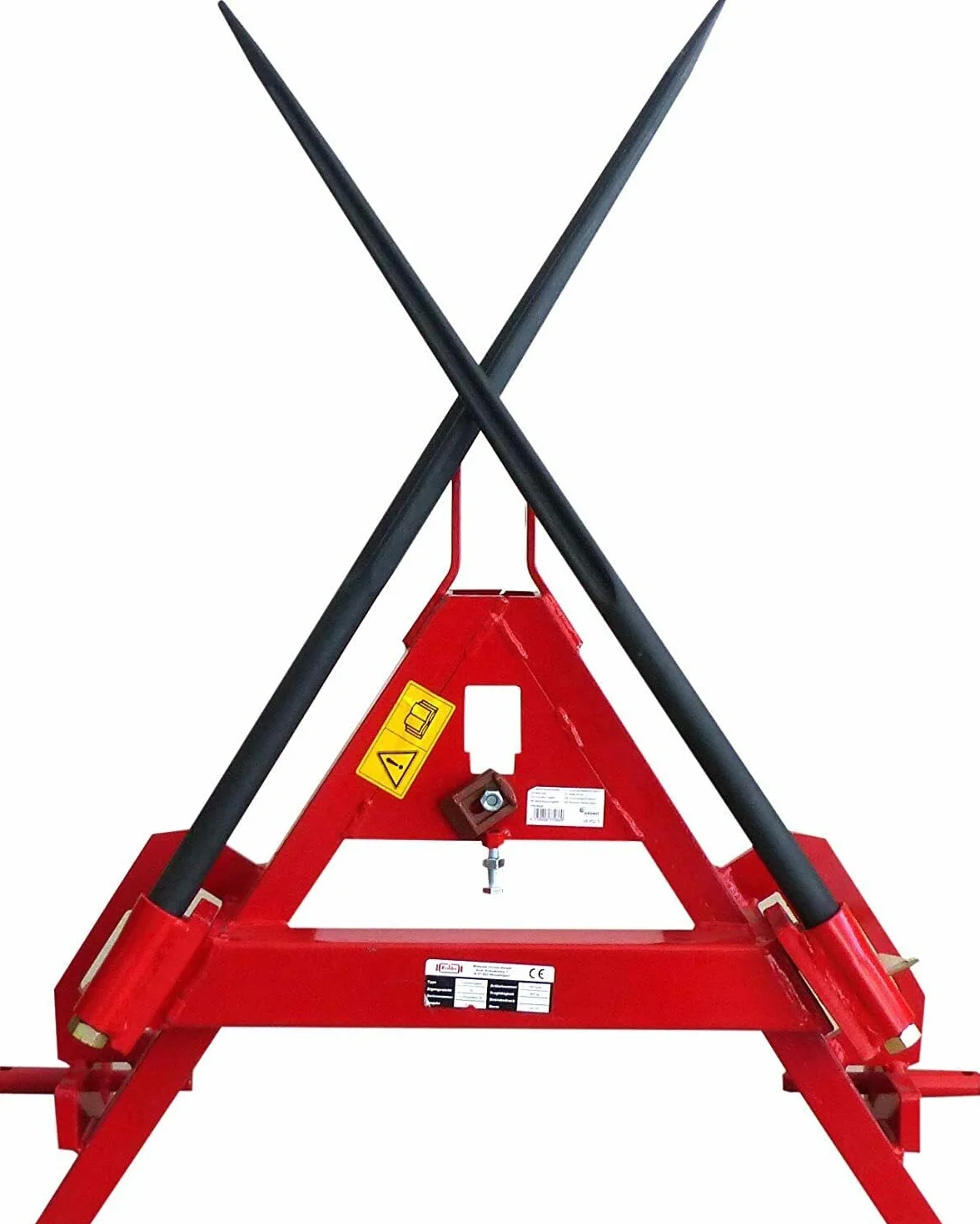 Ama Triangolo per Trasporto Rotoballe con Attacco a Tre Punti Categoria I e II – Compatibile con Punta Ø 36 mm, Larghezza 1 m, Altezza 72 cm, Peso 43 kg