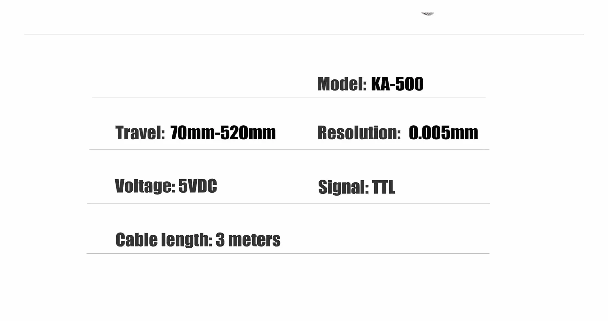 KA500 70 120 170 220 270 320 370 420mm 5um 0.005mm KA-500 Small Thin Linear(KA-500 170mm 5um)