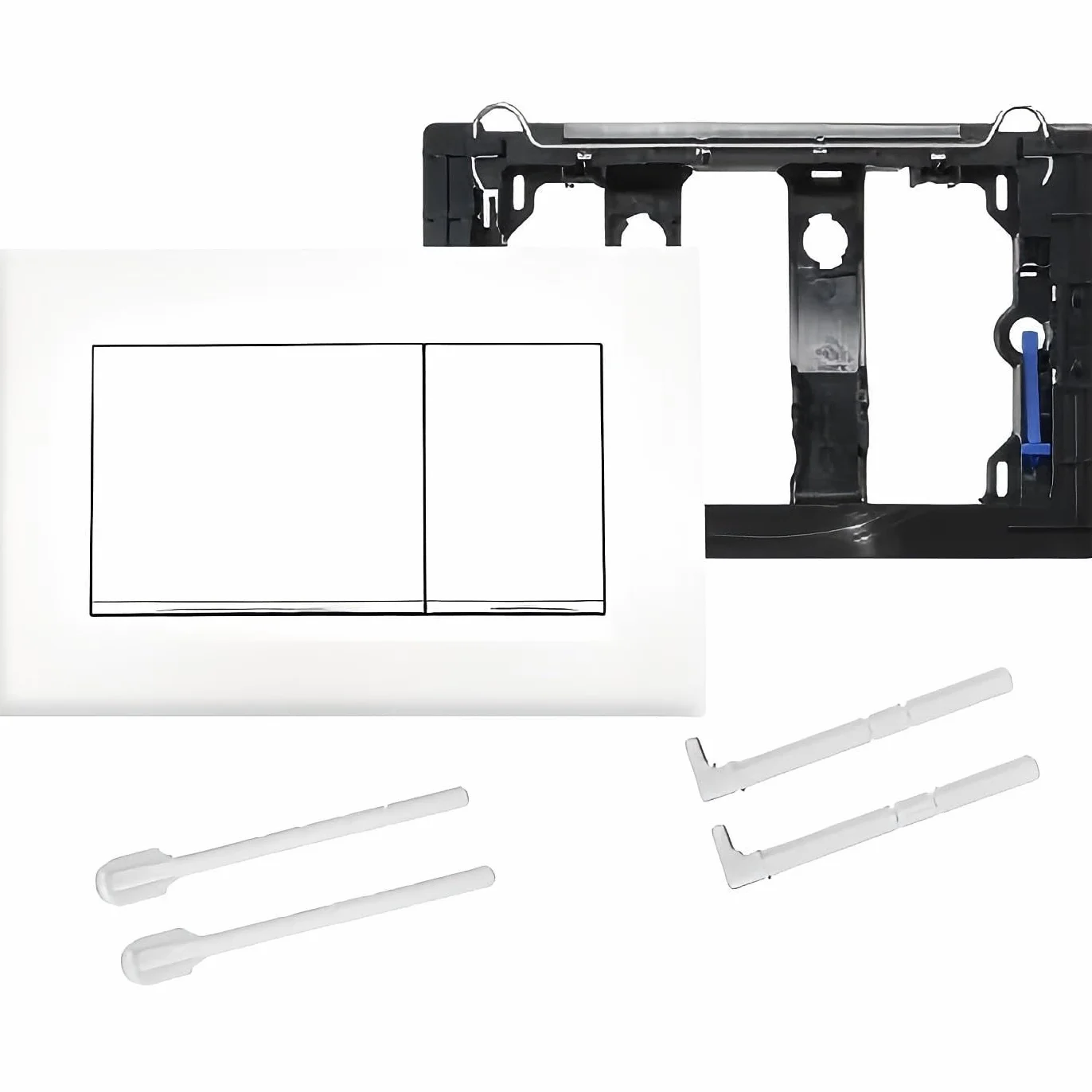 Piastra a pressione WC Geberit Sigma 30 ABS lavello set rilascio
